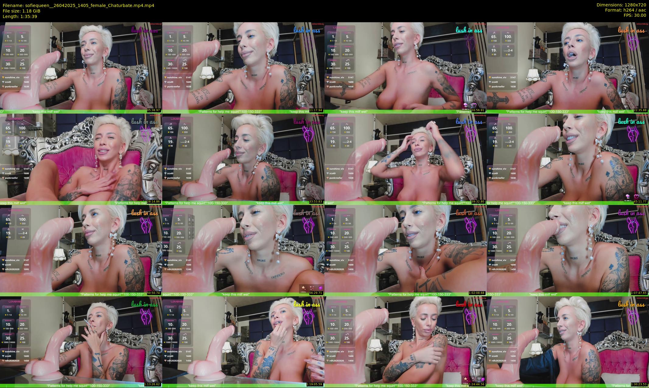 sofiequeen_ — 96 minute Chaturbate female cam show recording, 720p, Apr 26, 2025