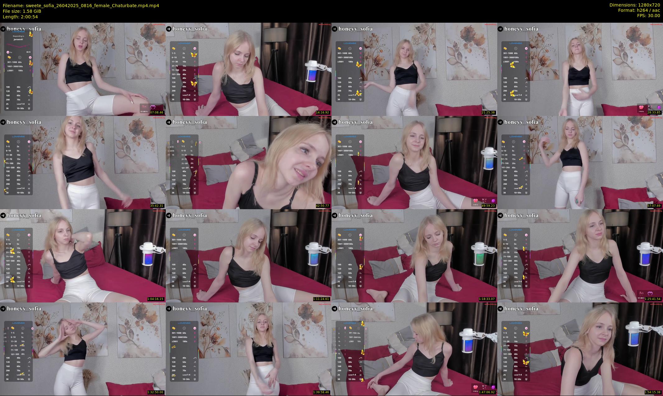 sweete_sofia — 121 minute Chaturbate female cam show recording, 720p, Apr 26, 2025