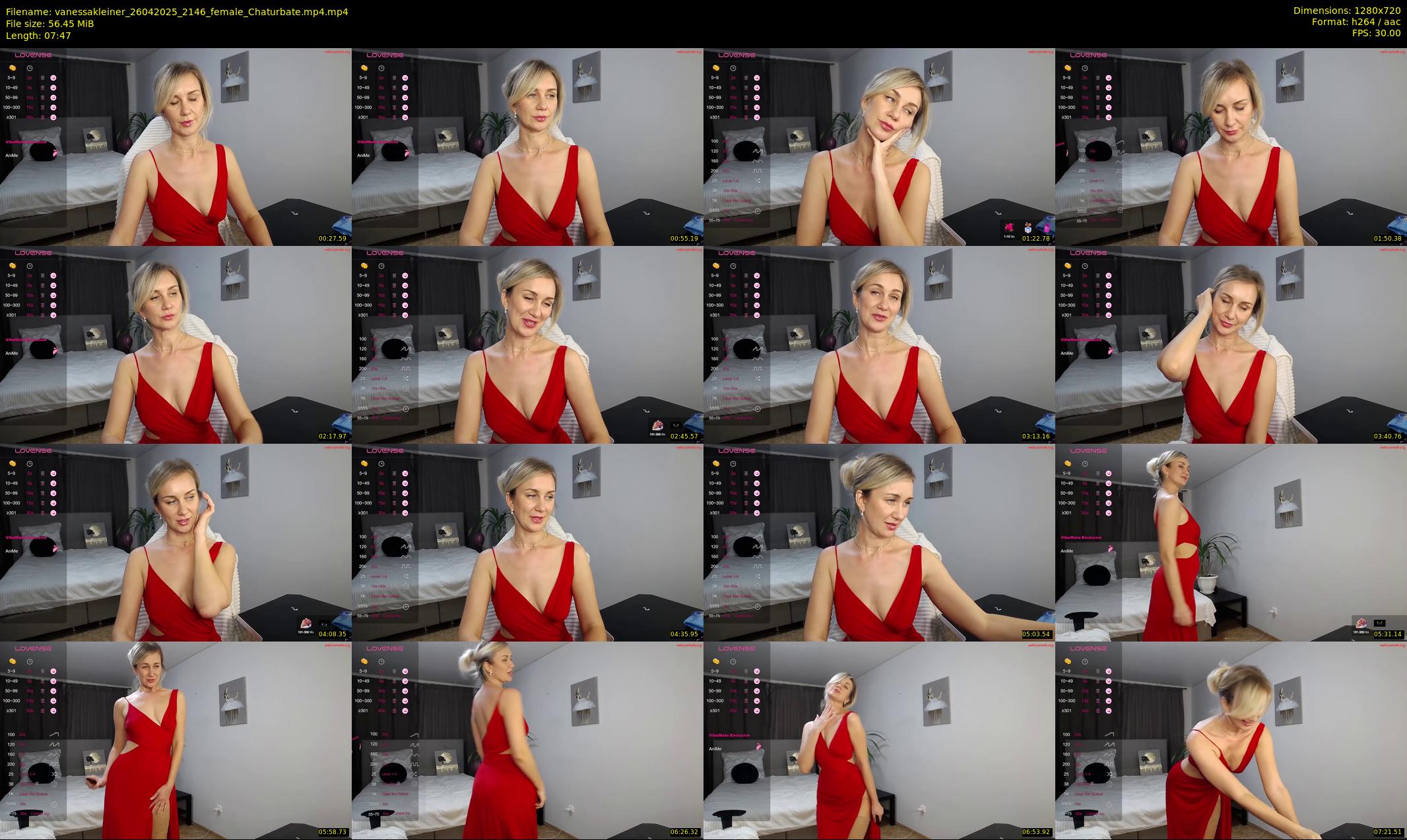 vanessakleiner — 8 minute Chaturbate female cam show recording, 720p, Apr 26, 2025