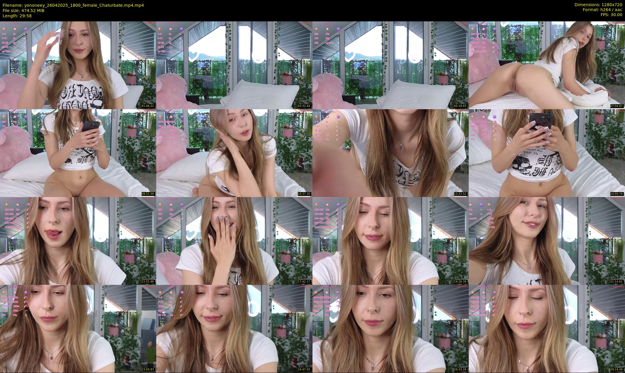 yononeey — 30 minute Chaturbate female cam show recording, 720p, Apr 26, 2025