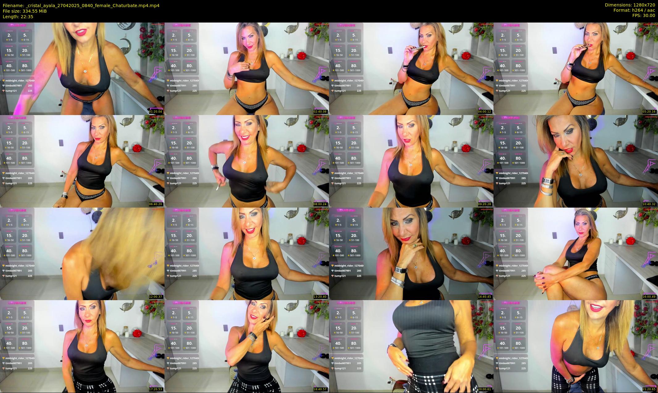_cristal_ayala — 23 minute Chaturbate female cam show recording, 720p, Apr 27, 2025