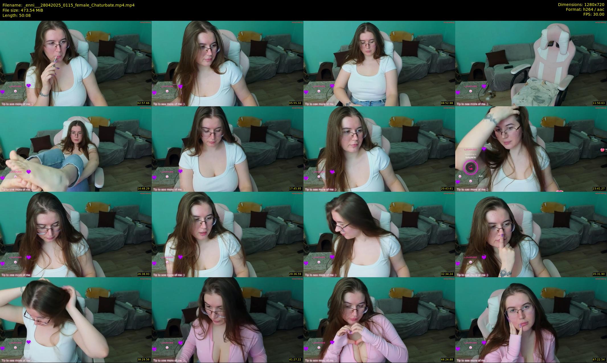 _enni__ — 51 minute Chaturbate female cam show recording, 720p, Apr 28, 2025