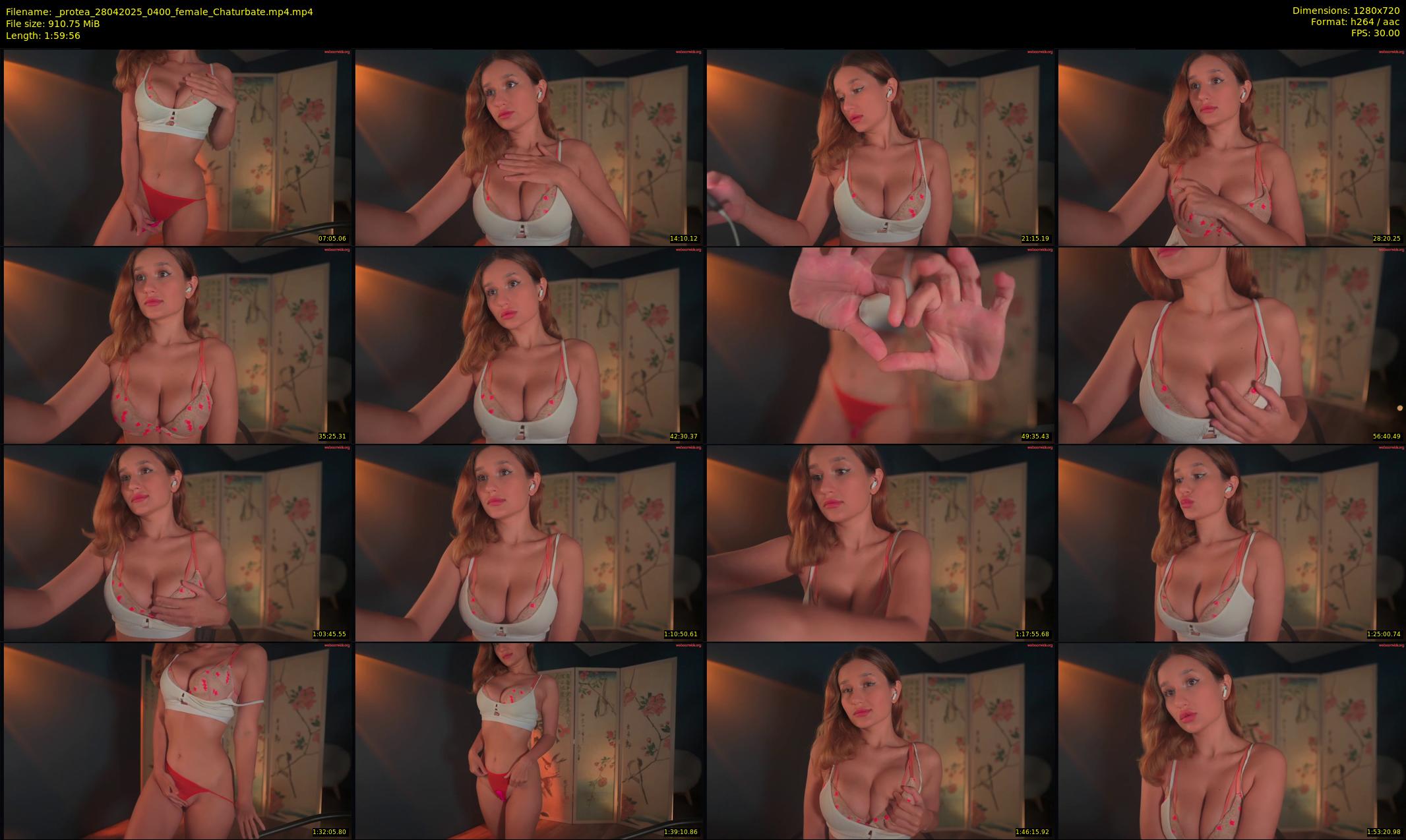 _protea — 120 minute Chaturbate female cam show recording, 720p, Apr 28, 2025