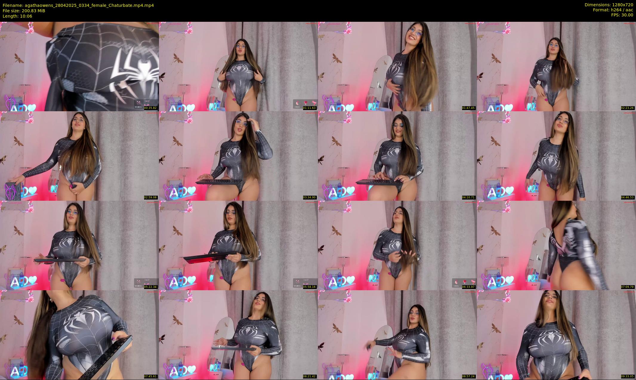 agathaowens — 11 minute Chaturbate female cam show recording, 720p, Apr 28, 2025