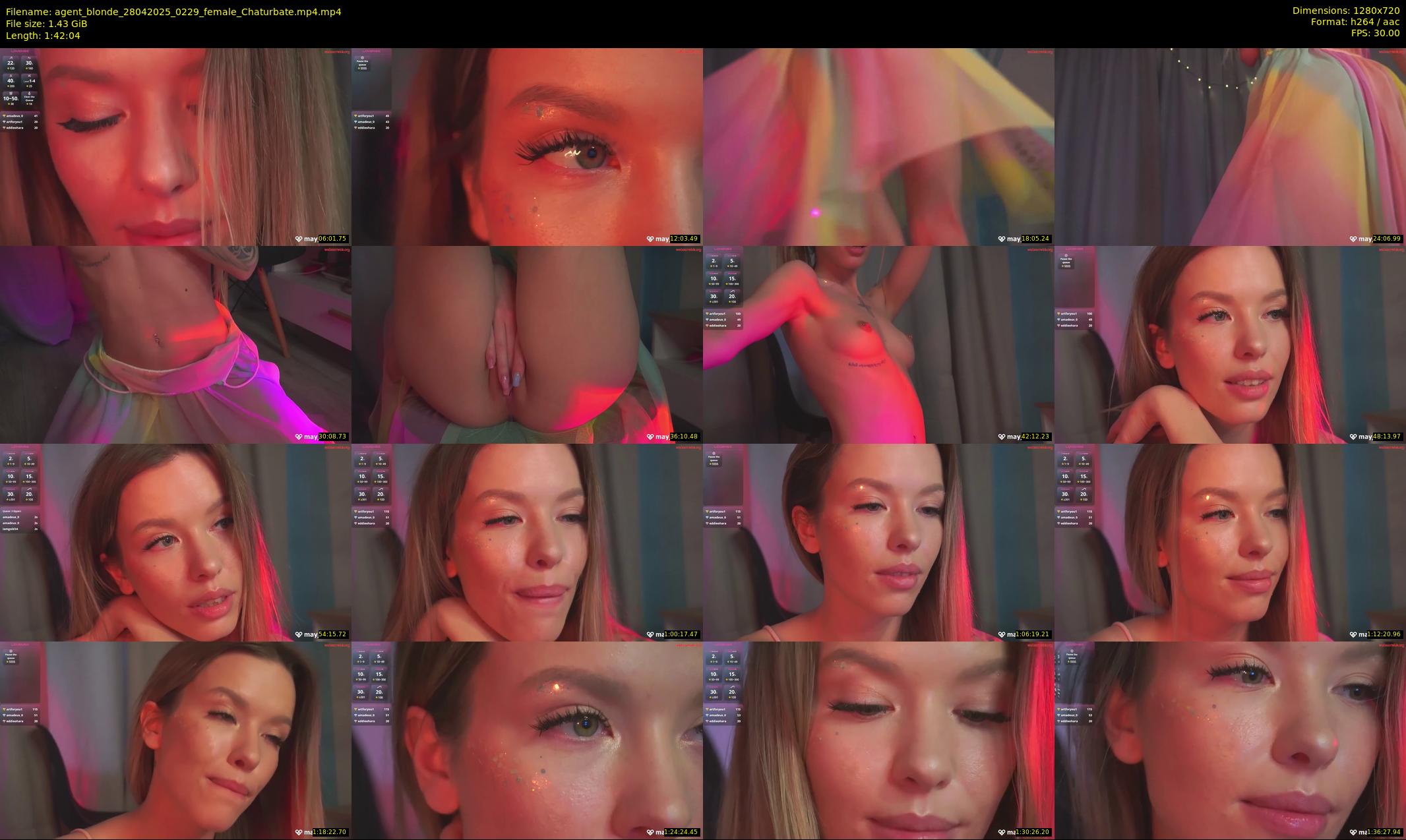 agent_blonde — 103 minute Chaturbate female cam show recording, 720p, Apr 28, 2025