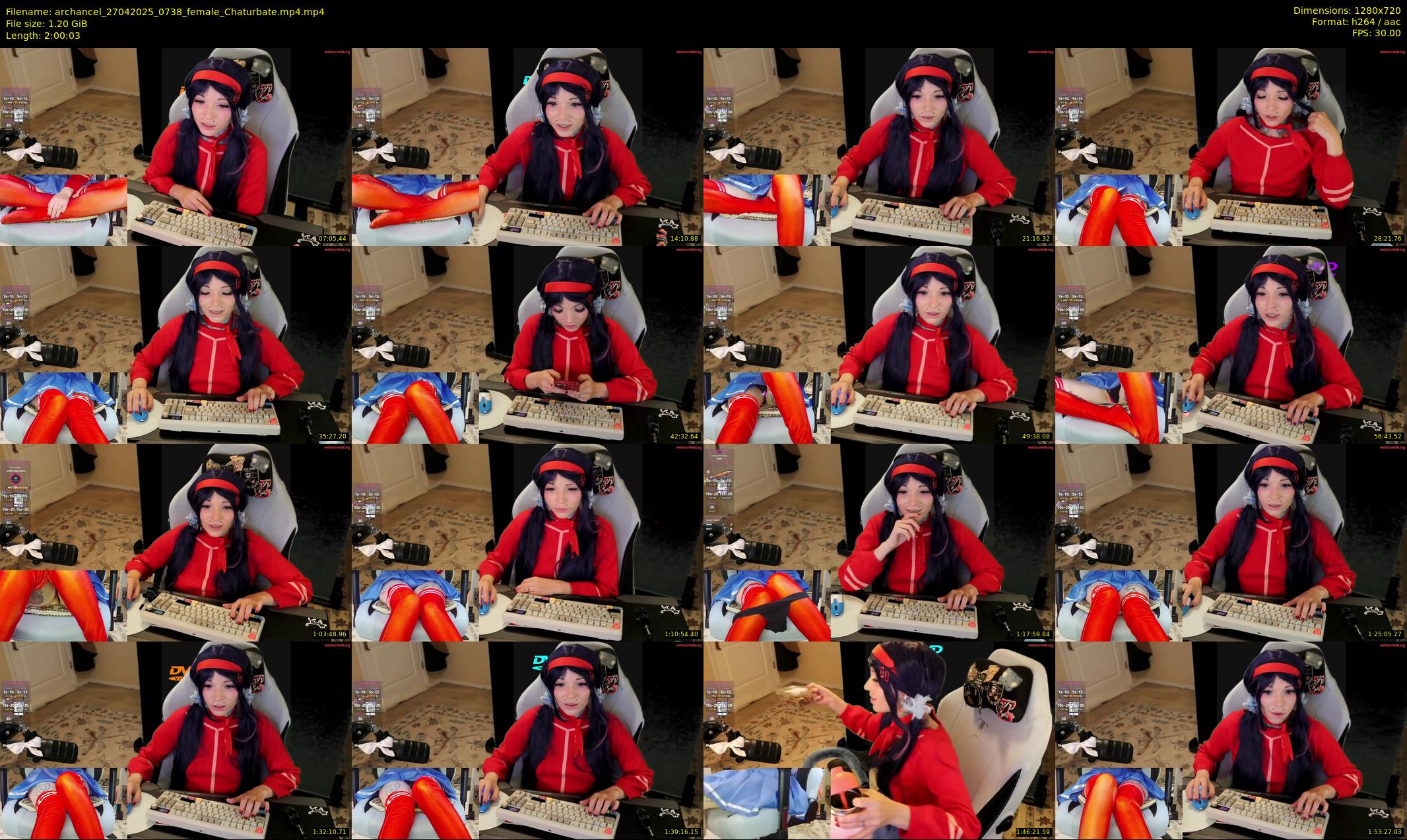 archancel — 121 minute Chaturbate female cam show recording, 720p, Apr 27, 2025