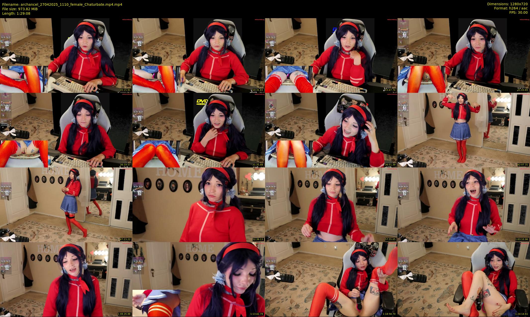 archancel — 90 minute Chaturbate female cam show recording, 720p, Apr 27, 2025