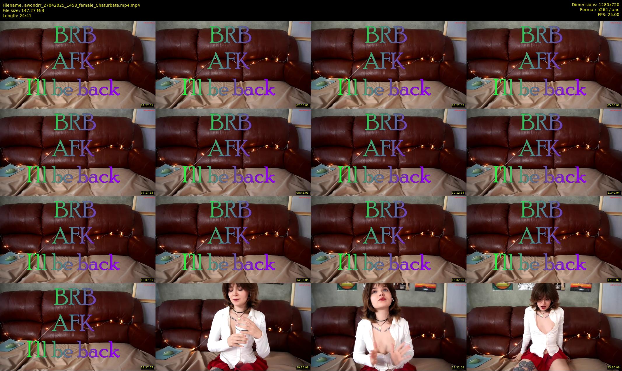 awondrr — 25 minute Chaturbate female cam show recording, 720p, Apr 27, 2025