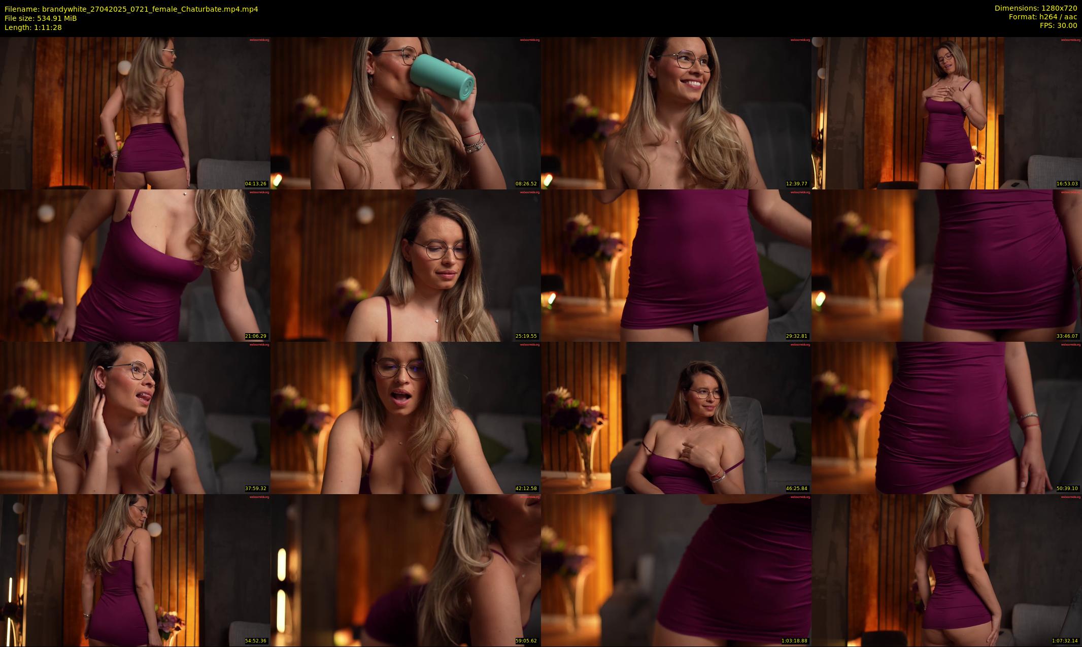 brandywhite — 72 minute Chaturbate female cam show recording, 720p, Apr 27, 2025