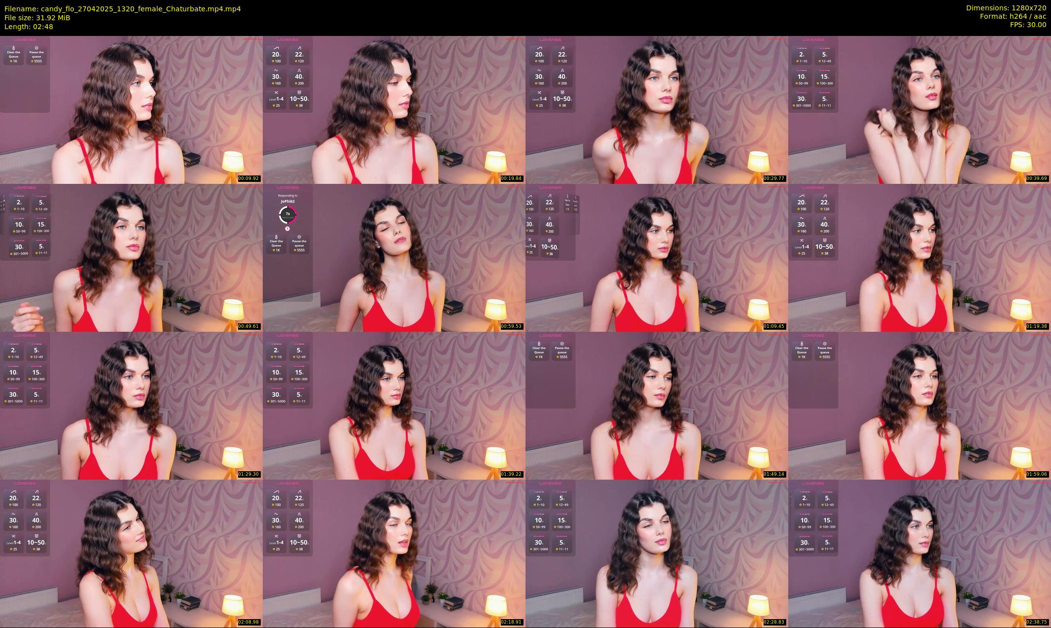 candy_flo — 3 minute Chaturbate female cam show recording, 720p, Apr 27, 2025