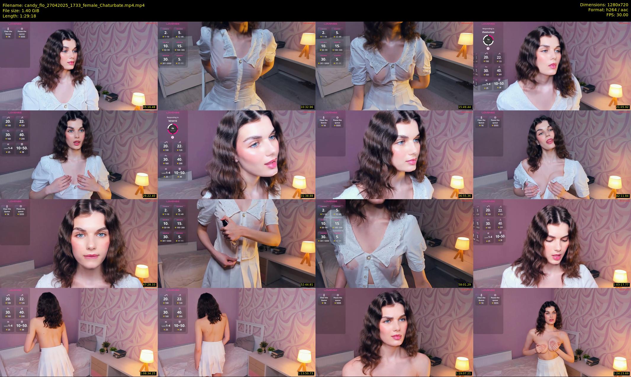 candy_flo — 90 minute Chaturbate female cam show recording, 720p, Apr 27, 2025