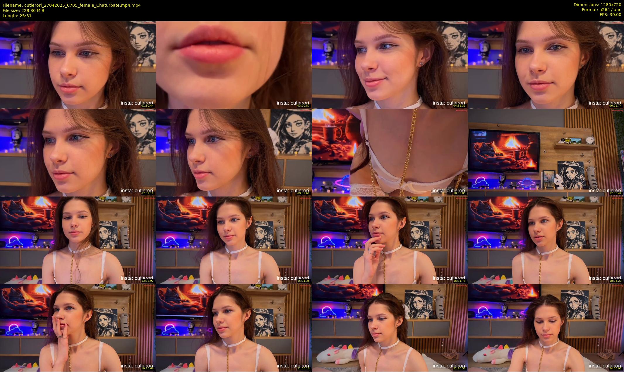 cutierori — 26 minute Chaturbate female cam show recording, 720p, Apr 27, 2025