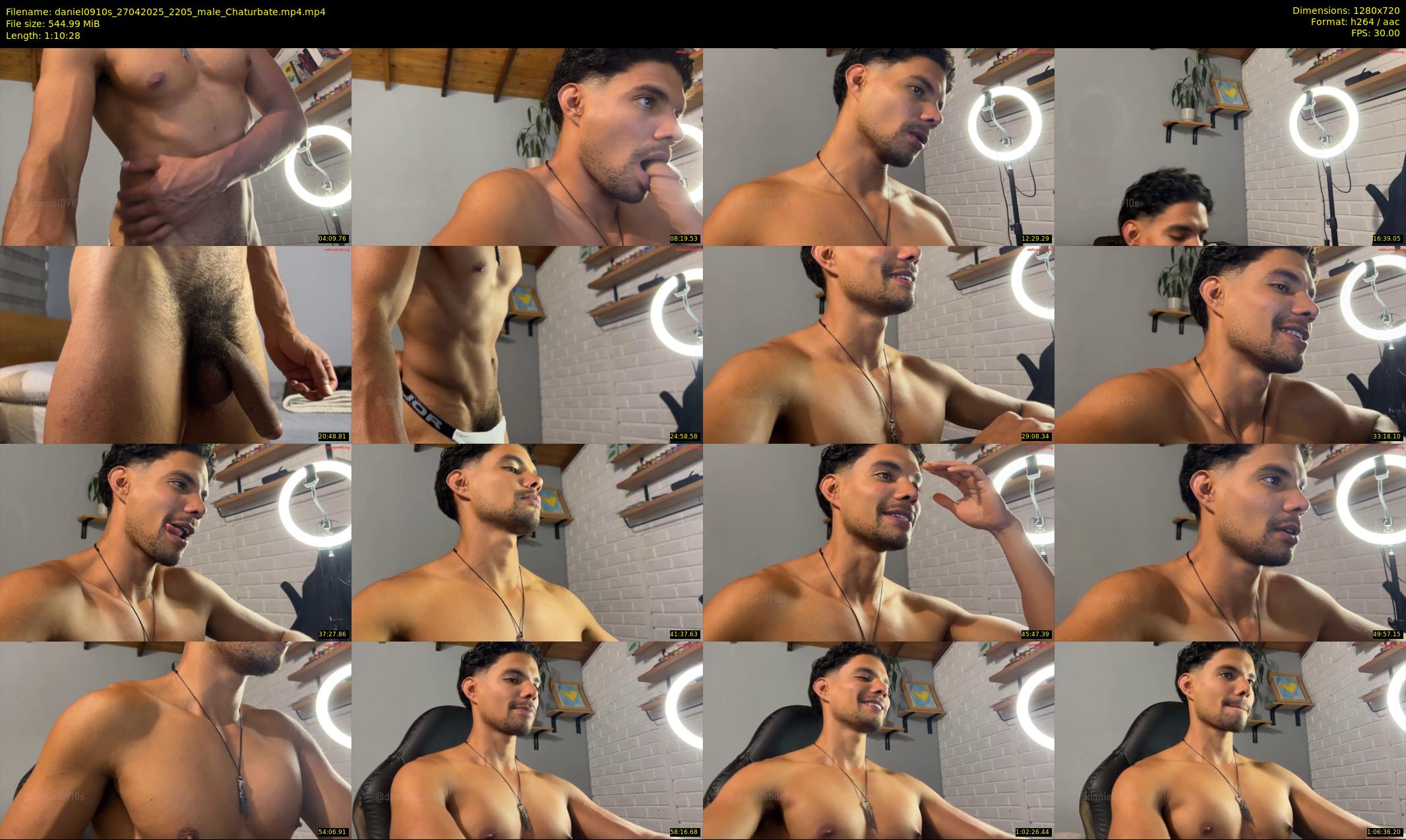 daniel0910s — 71 minute Chaturbate male cam show recording, 720p, Apr 27, 2025
