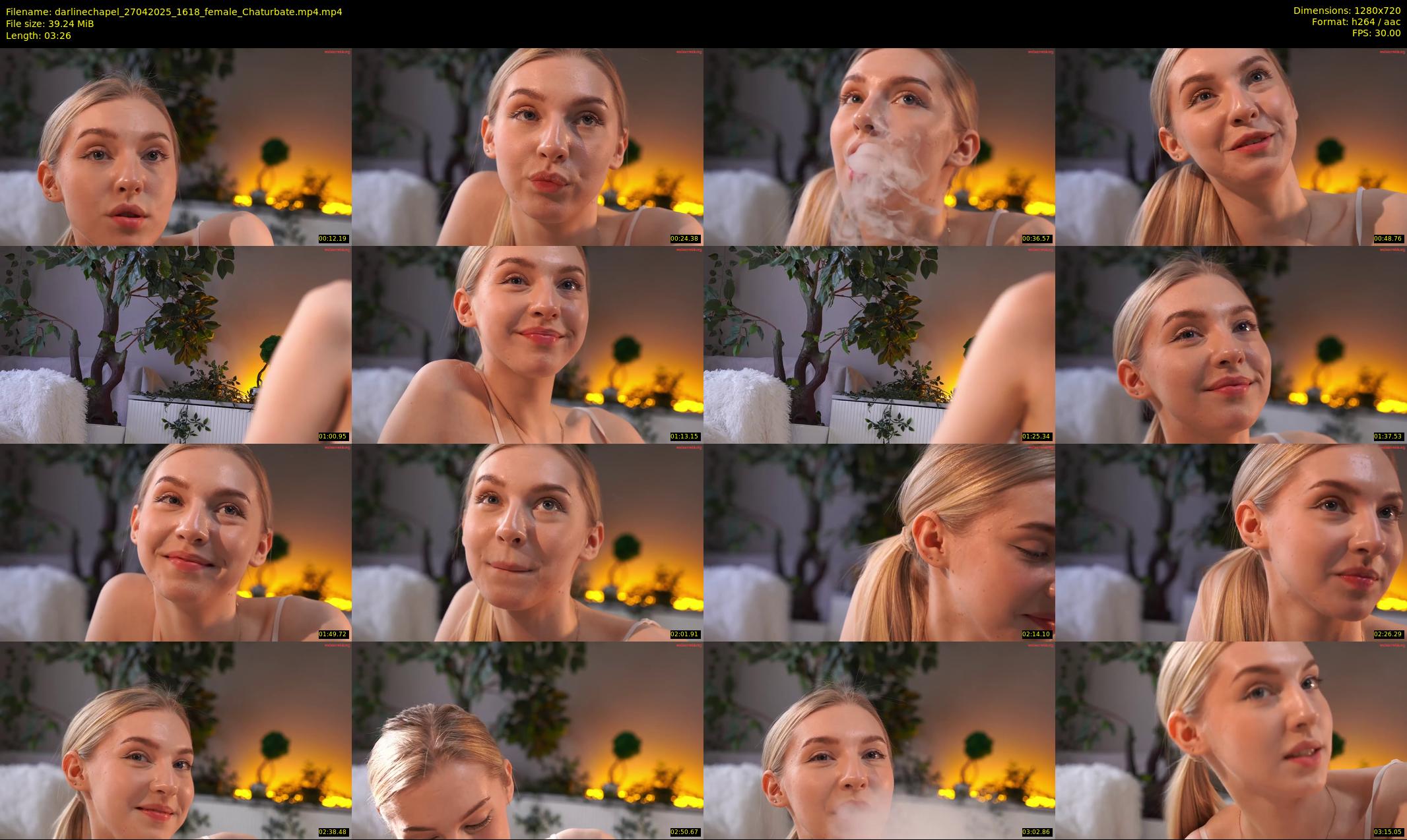 darlinechapel — 4 minute Chaturbate female cam show recording, 720p, Apr 27, 2025