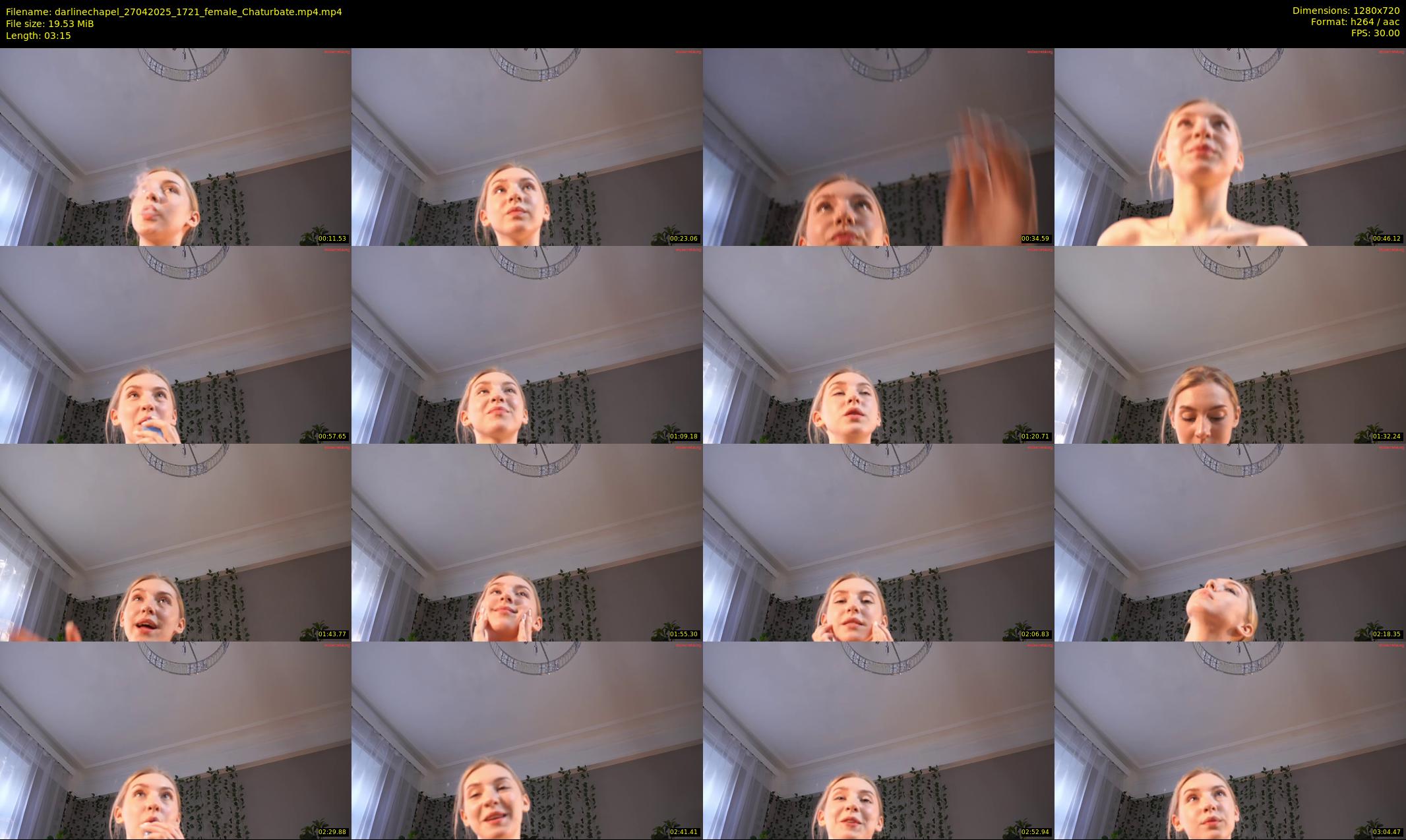 darlinechapel — 4 minute Chaturbate female cam show recording, 720p, Apr 27, 2025