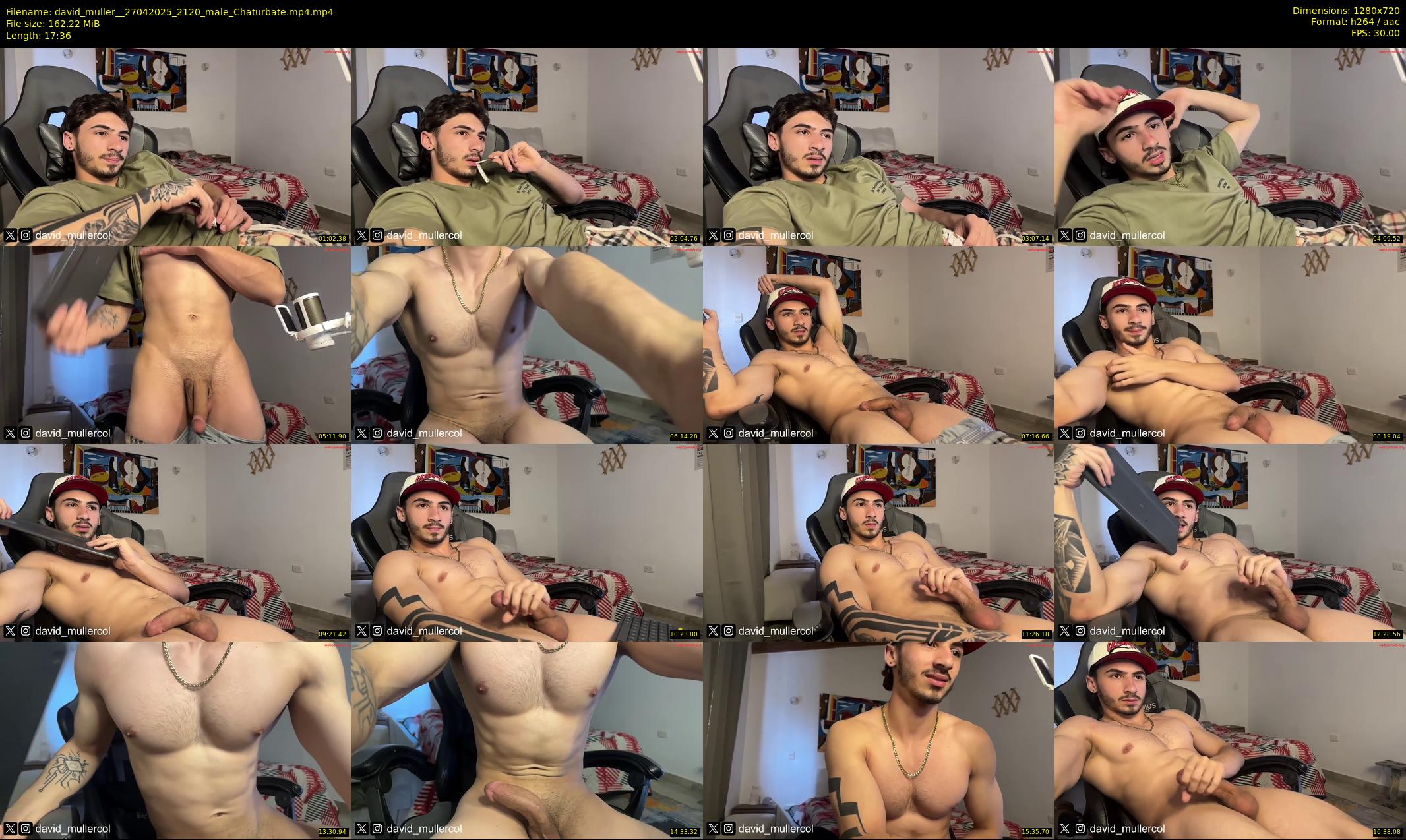 david_muller_ — 18 minute Chaturbate male cam show recording, 720p, Apr 27, 2025