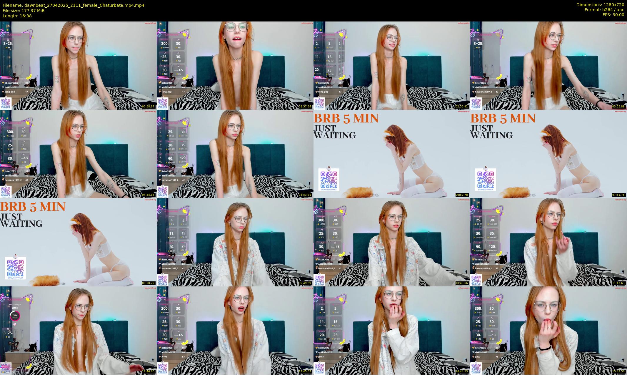 dawnbeat — 17 minute Chaturbate female cam show recording, 720p, Apr 27, 2025
