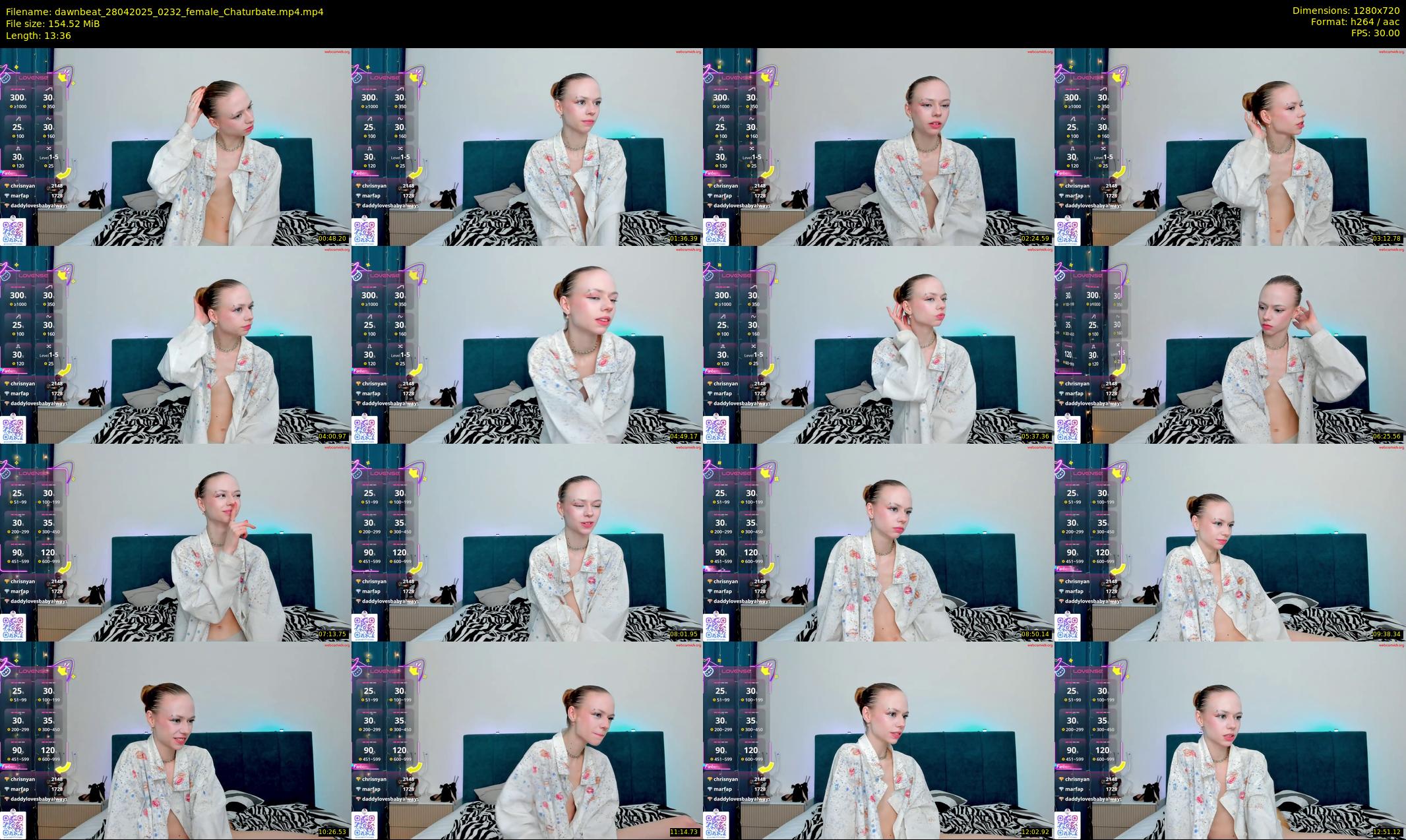 dawnbeat — 14 minute Chaturbate female cam show recording, 720p, Apr 28, 2025