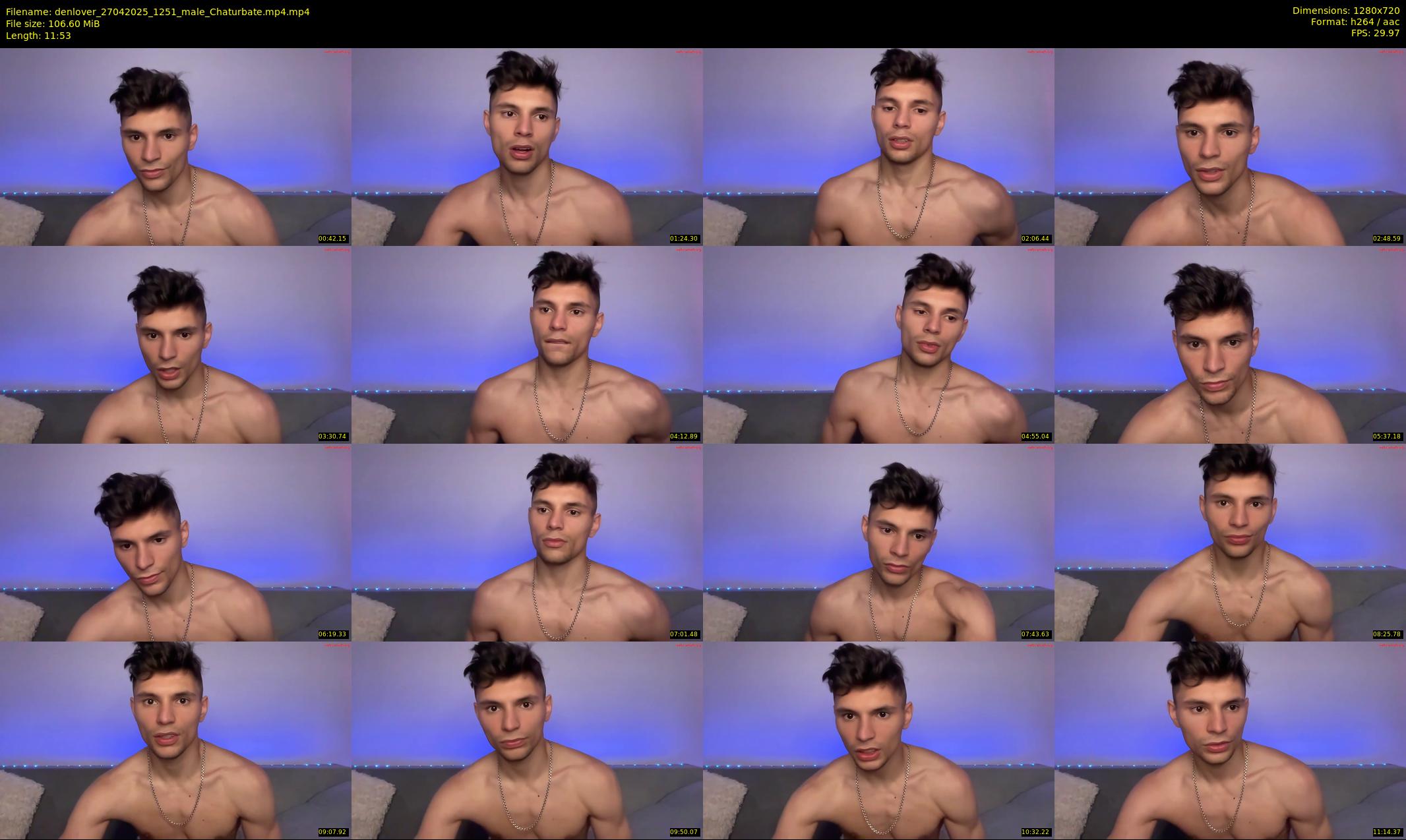 denlover — 12 minute Chaturbate male cam show recording, 720p, Apr 27, 2025