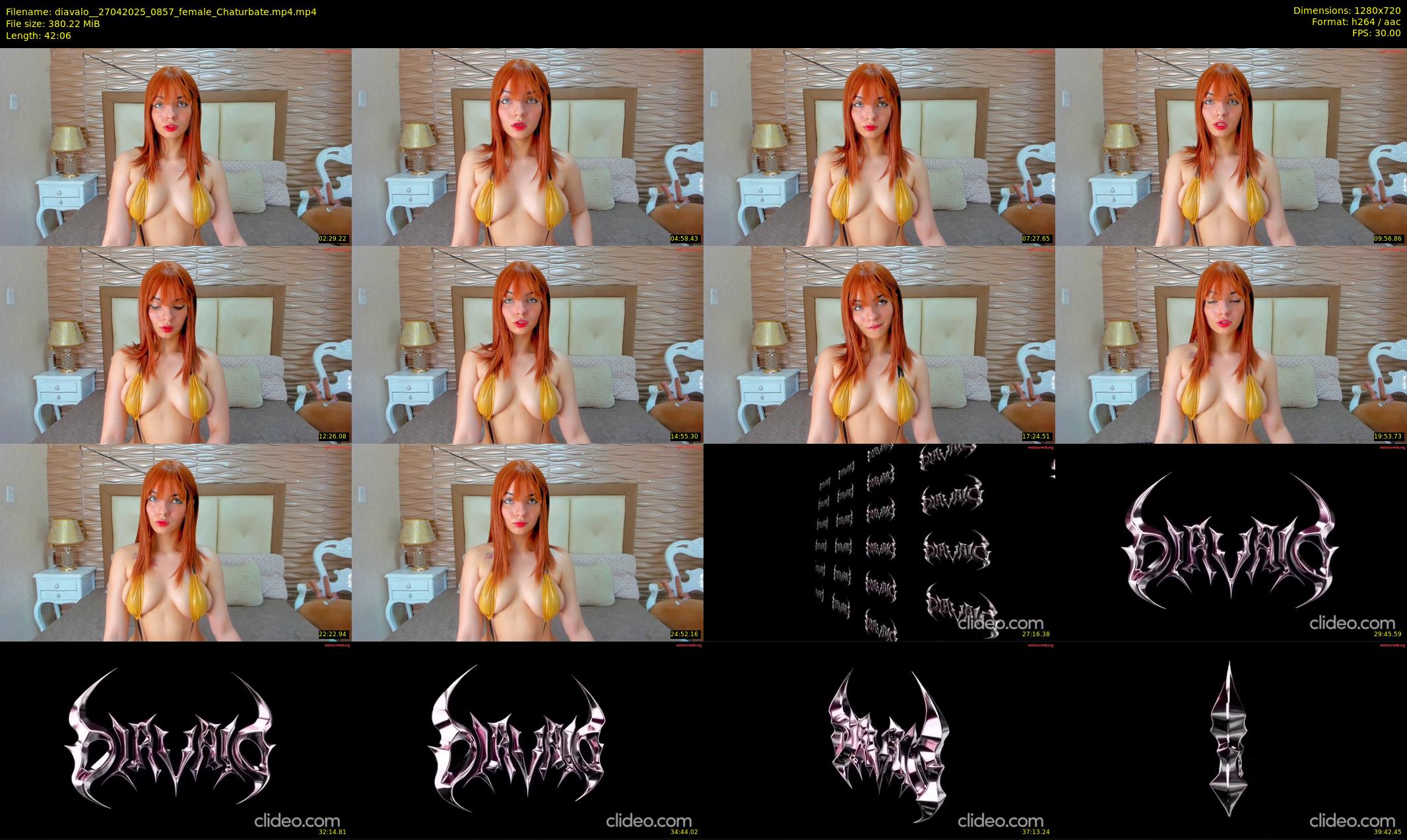 diavalo_ — 43 minute Chaturbate female cam show recording, 720p, Apr 27, 2025