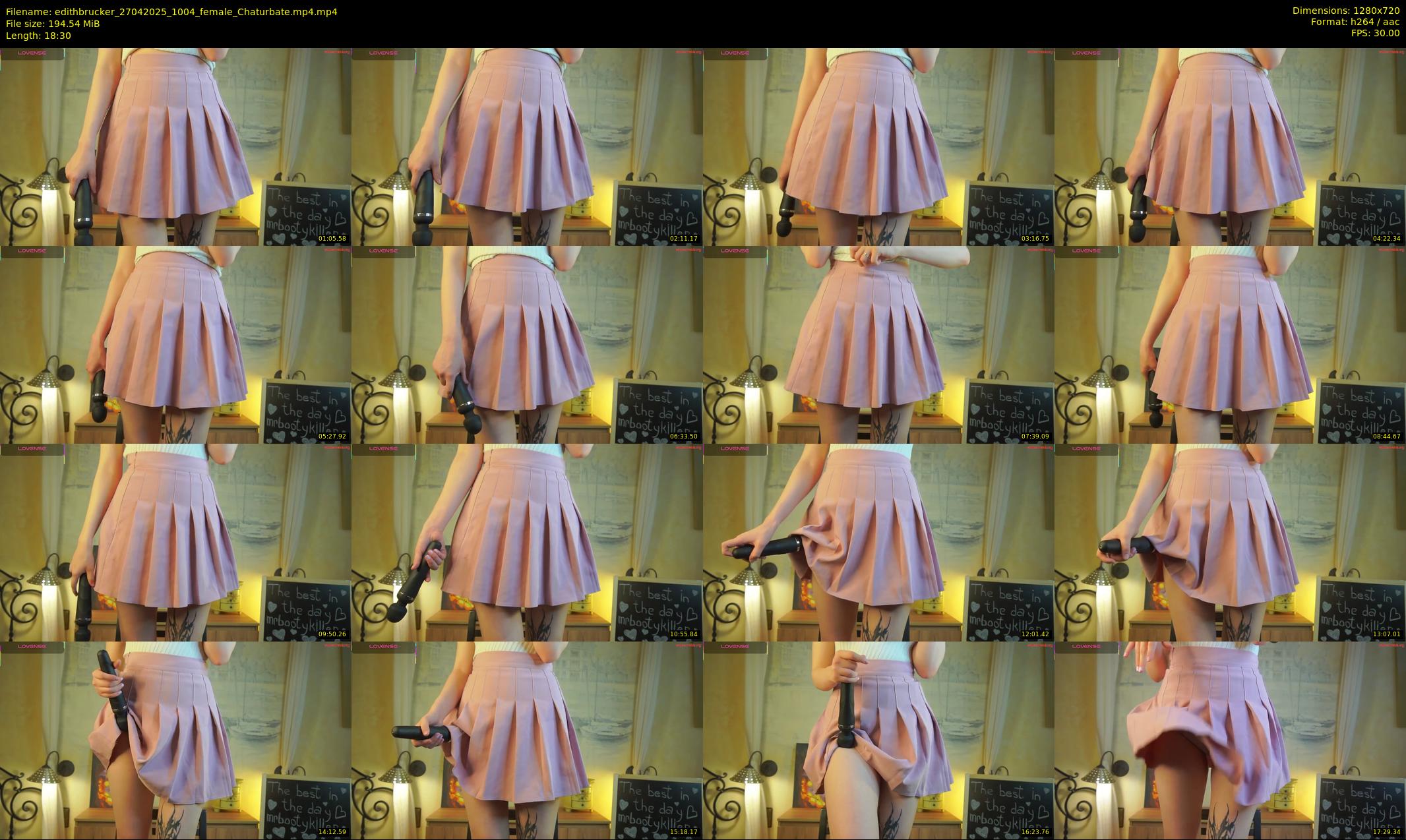 edithbrucker — 19 minute Chaturbate female cam show recording, 720p, Apr 27, 2025