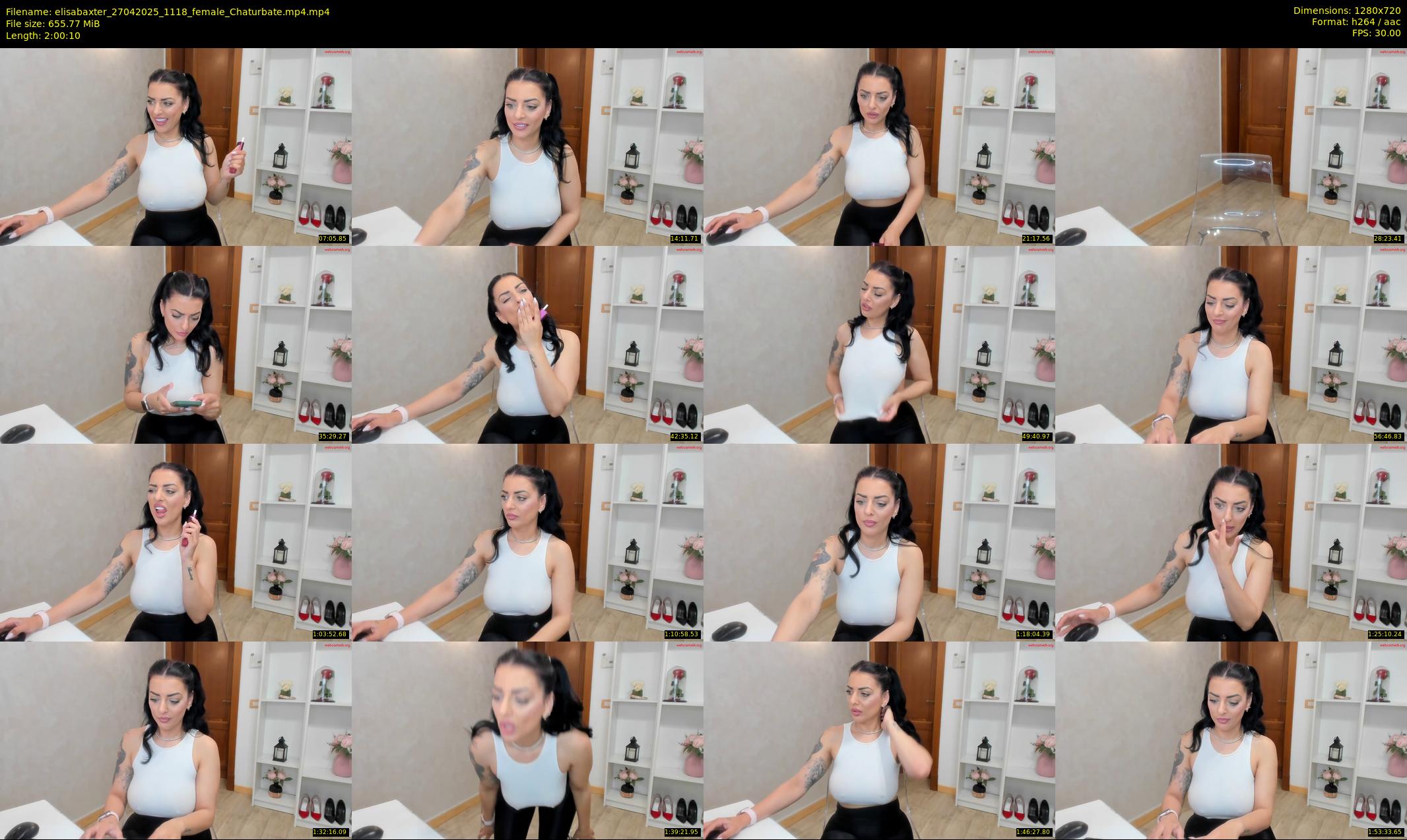 elisabaxter — 121 minute Chaturbate female cam show recording, 720p, Apr 27, 2025