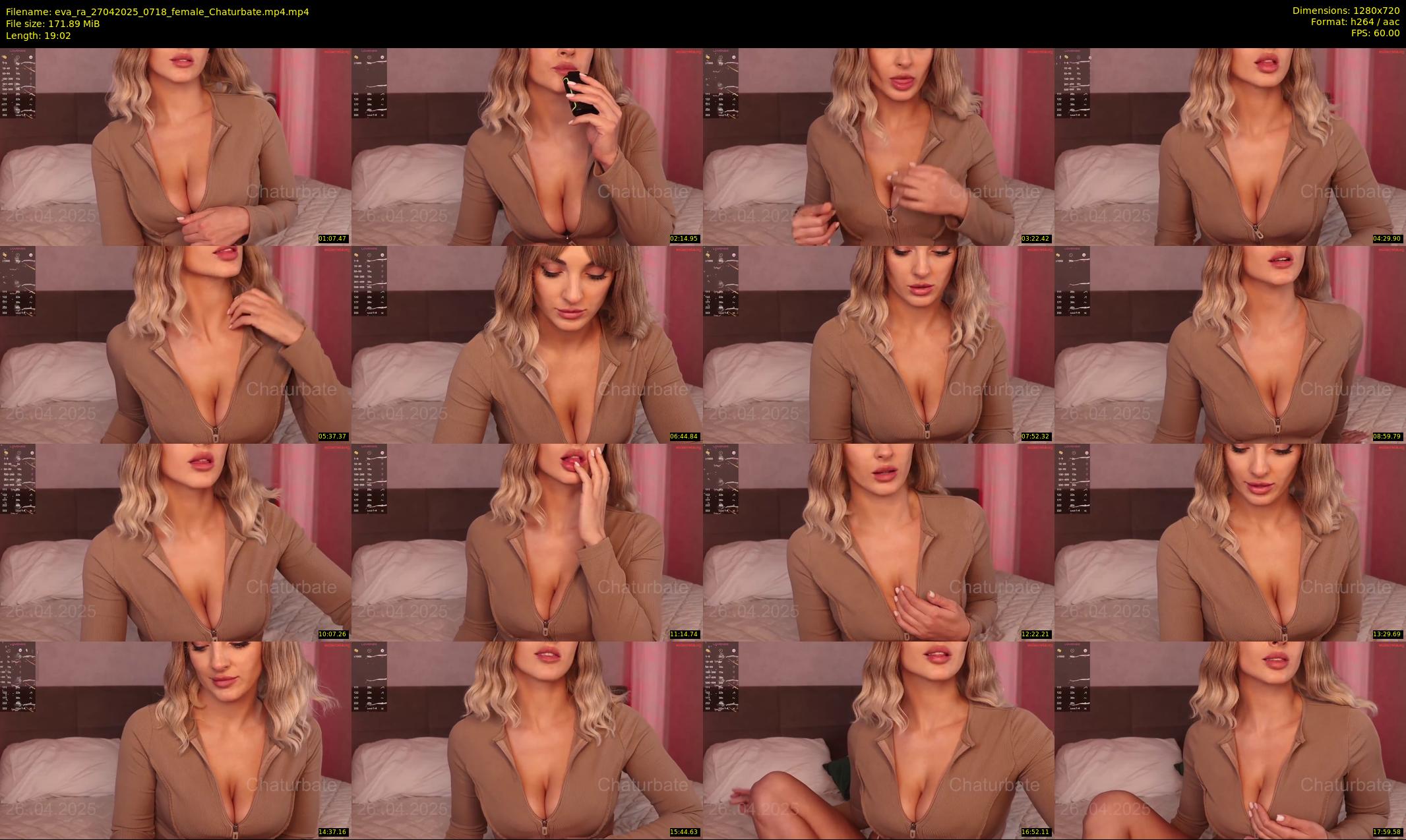 eva_ra — 20 minute Chaturbate female cam show recording, 720p, Apr 27, 2025