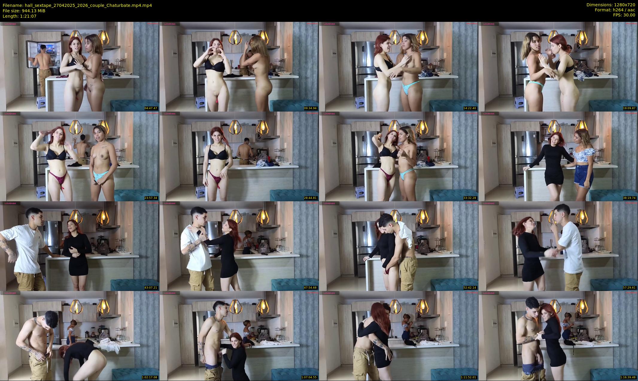 hall_sextape — 82 minute Chaturbate couple cam show recording, 720p, Apr 27, 2025