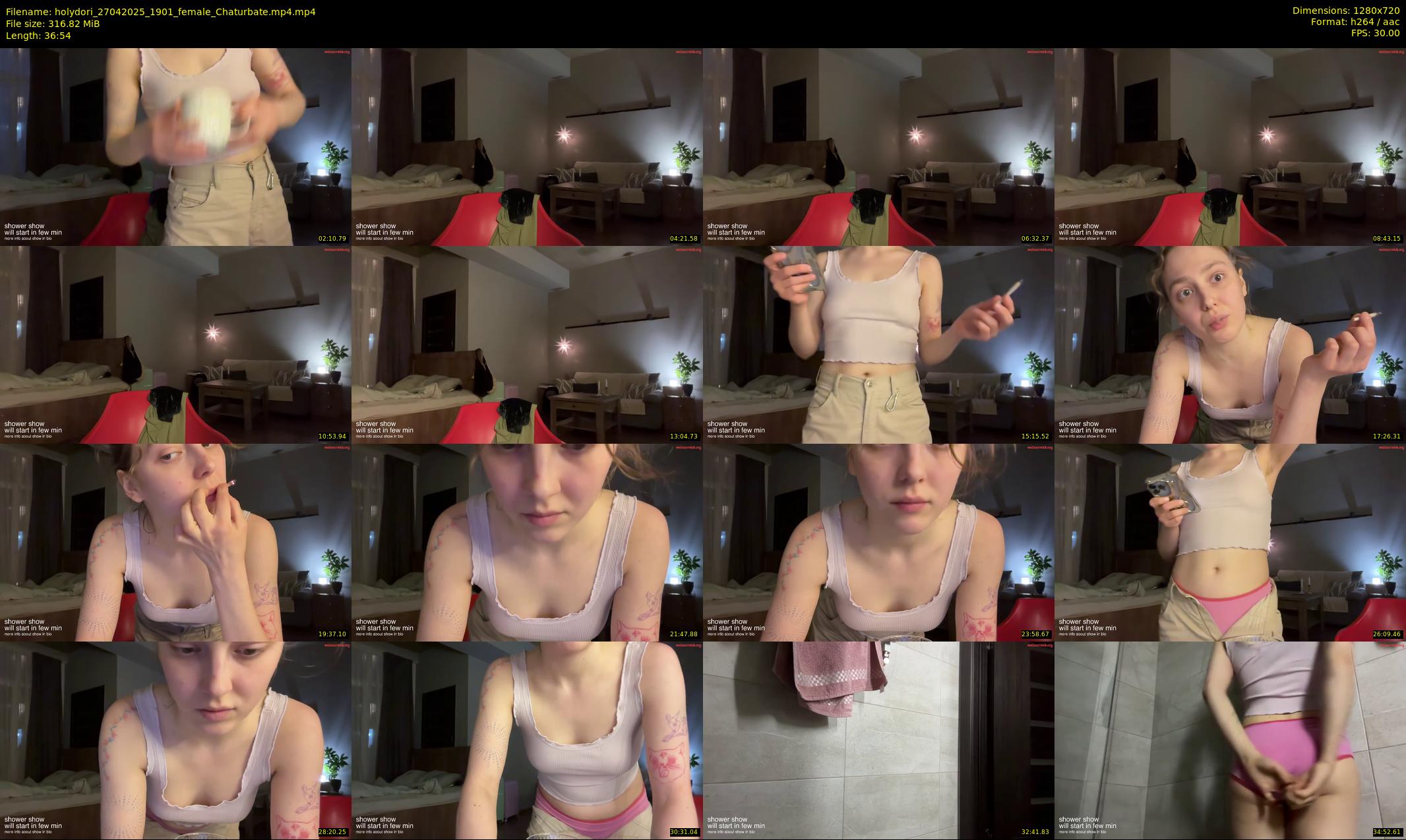holydori — 37 minute Chaturbate female cam show recording, 720p, Apr 27, 2025