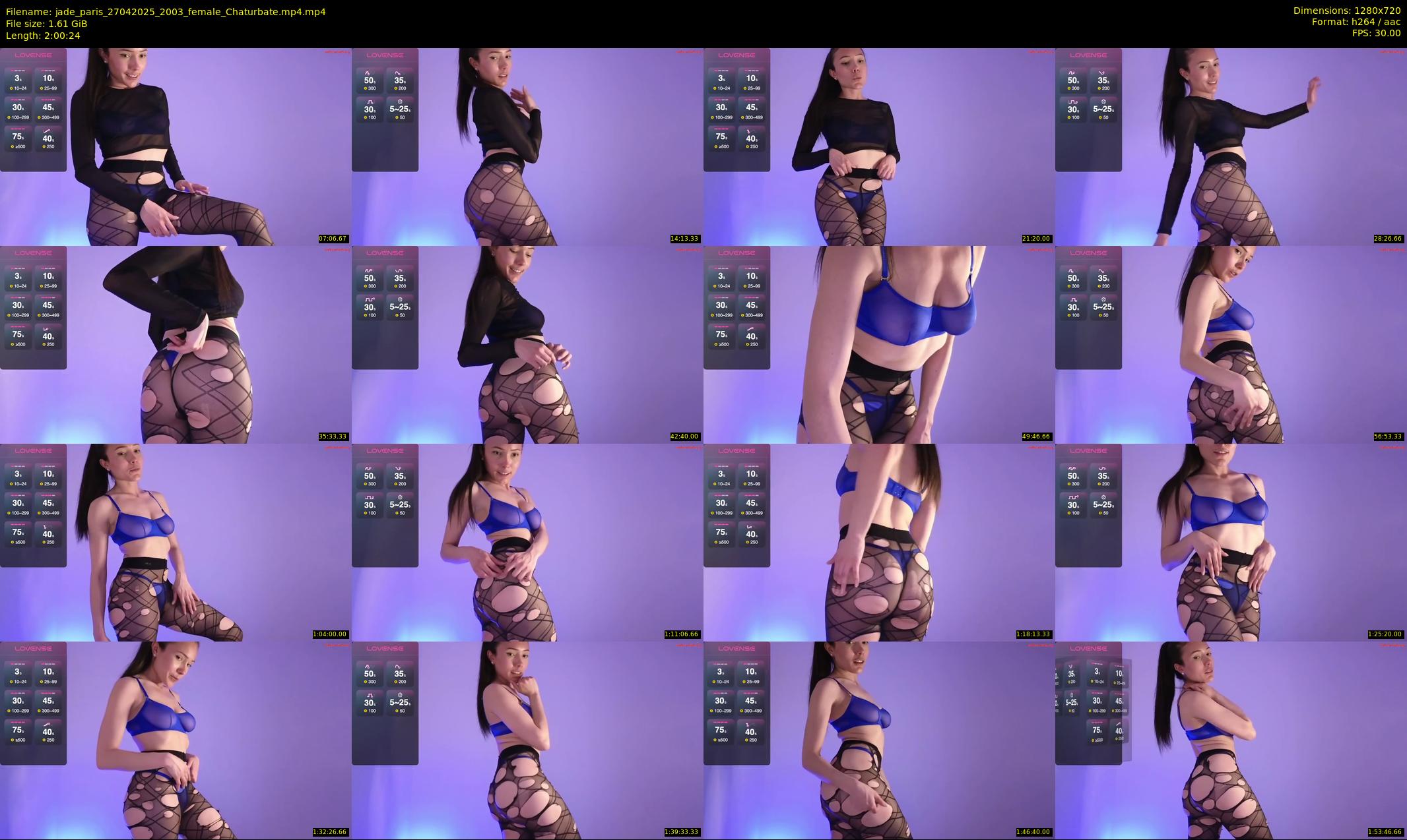 jade_paris — 121 minute Chaturbate female cam show recording, 720p, Apr 27, 2025