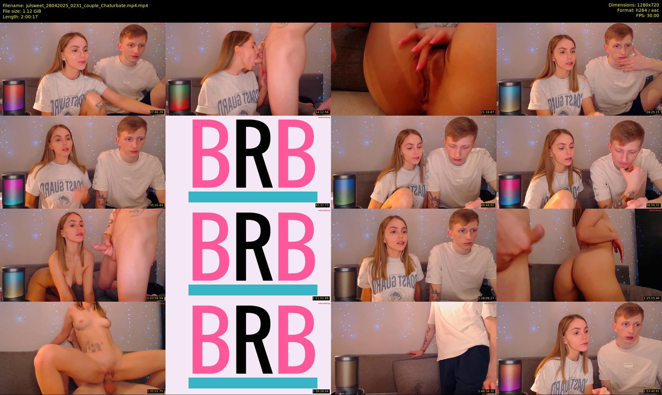 julsweet — 121 minute Chaturbate male cam show recording, 720p, Apr 28, 2025