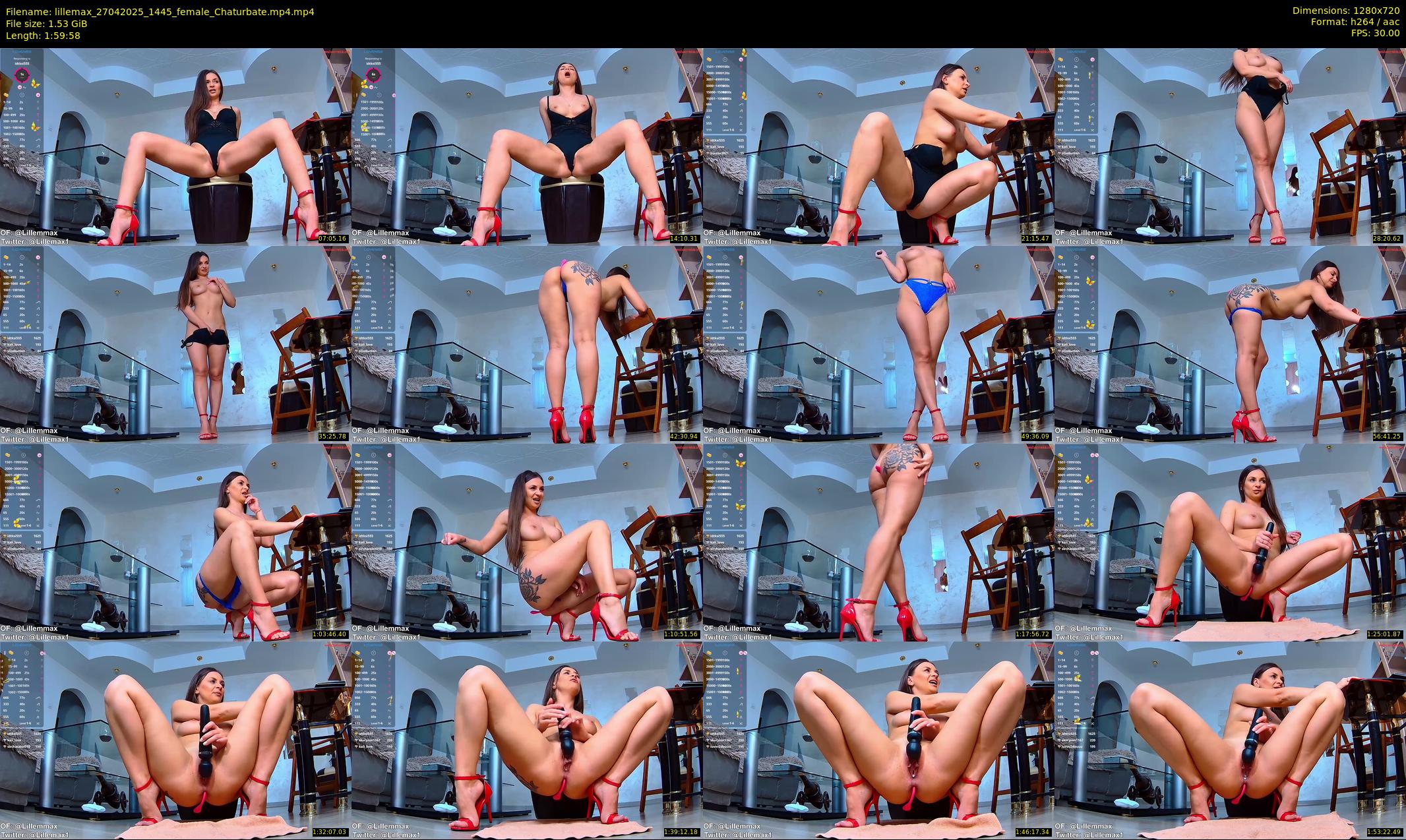 lillemax — 120 minute Chaturbate female cam show recording, 720p, Apr 27, 2025