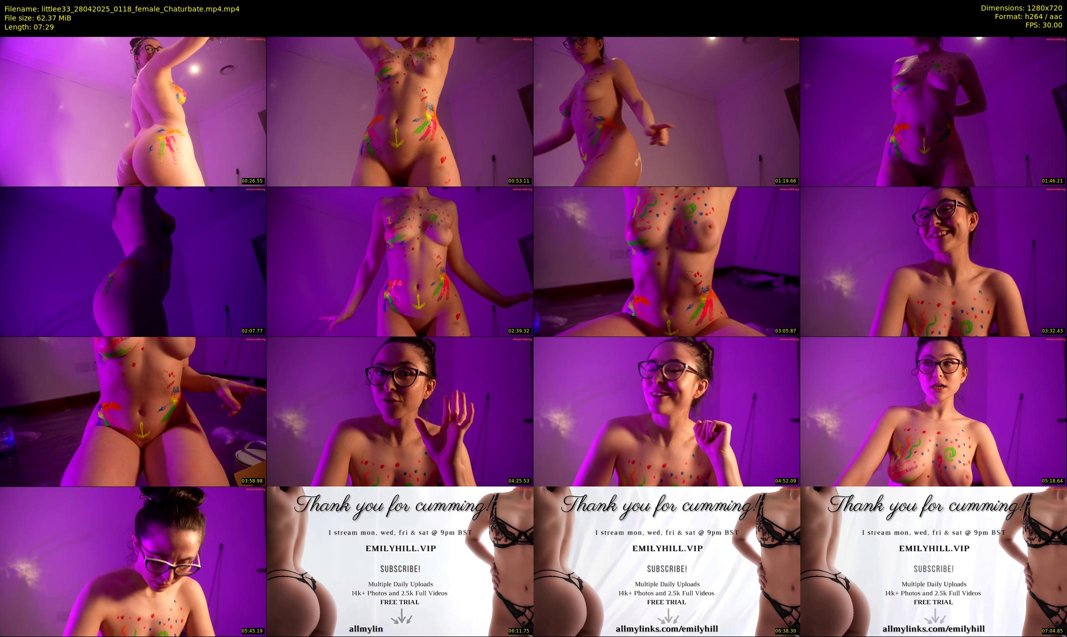 littlee33 — 8 minute Chaturbate female cam show recording, 720p, Apr 28, 2025