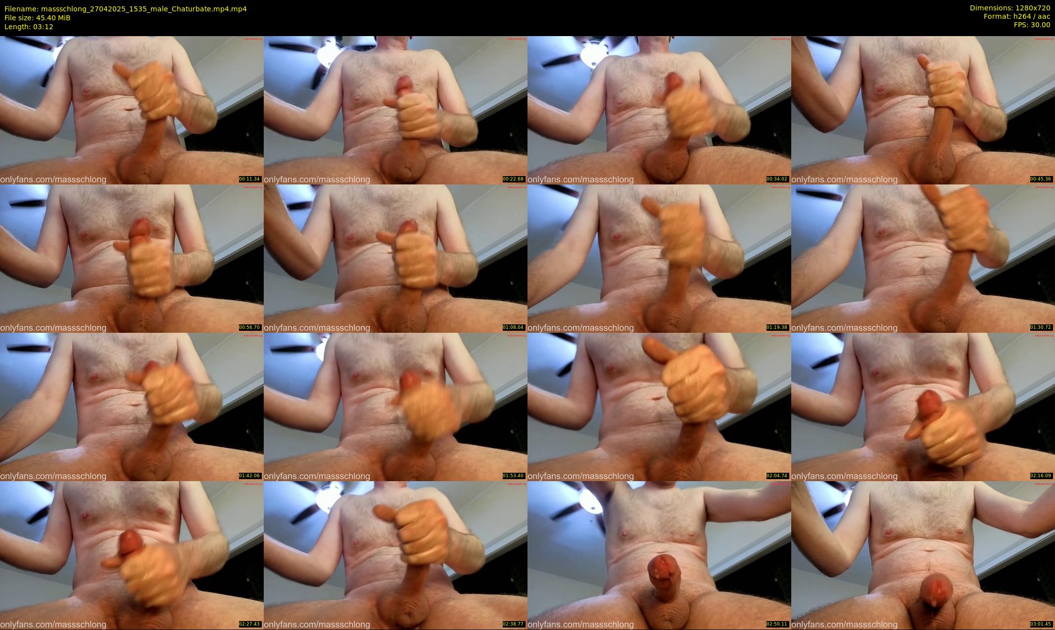 massschlong — 4 minute Chaturbate male cam show recording, 720p, Apr 27, 2025