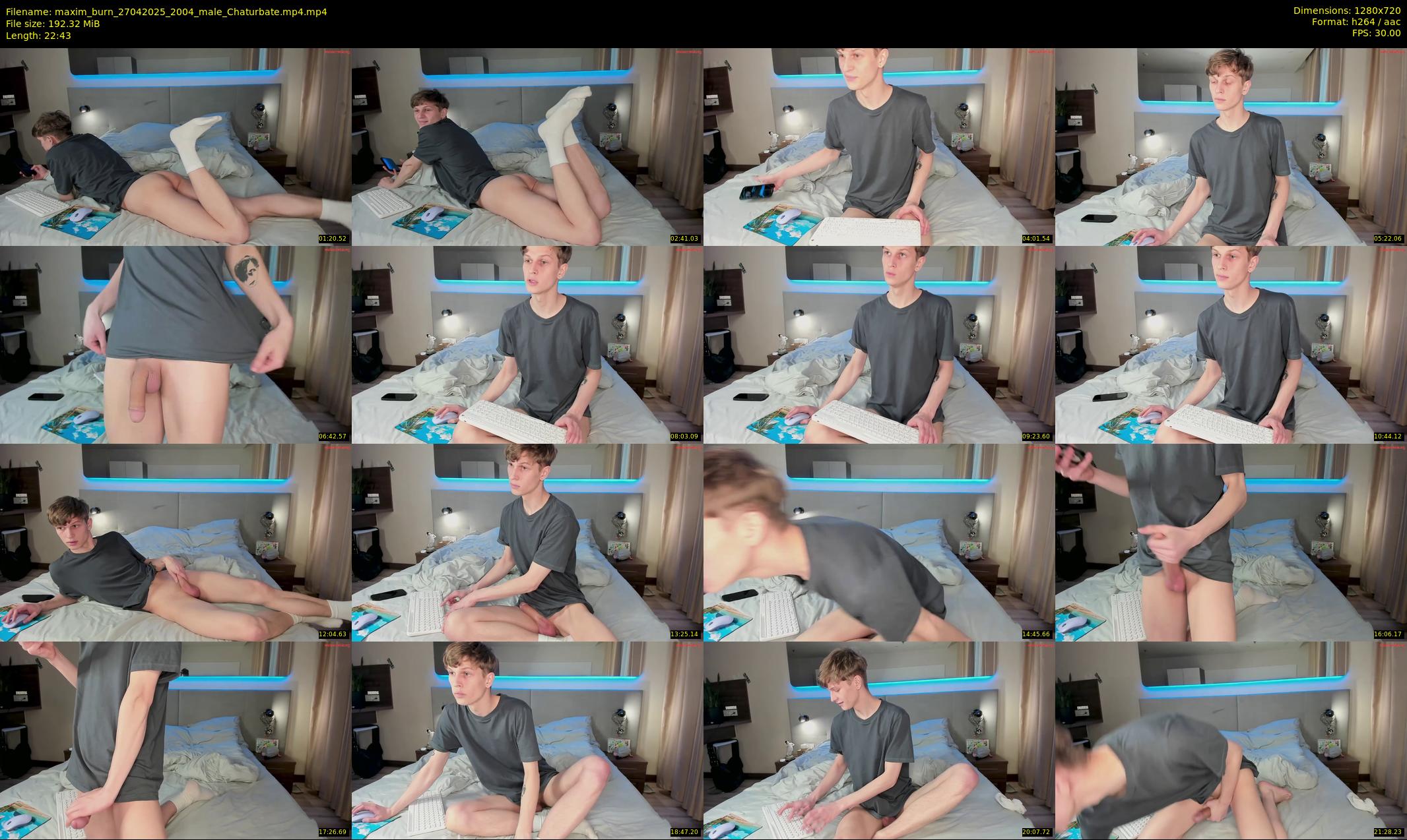 maxim_burn — 23 minute Chaturbate male cam show recording, 720p, Apr 27, 2025