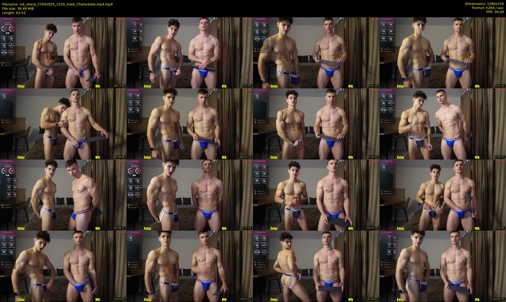 nik_sharp — 4 minute Chaturbate male cam show recording, 720p, Apr 27, 2025