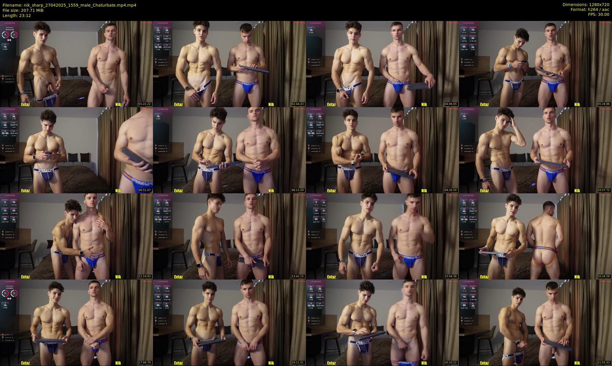 nik_sharp — 24 minute Chaturbate male cam show recording, 720p, Apr 27, 2025