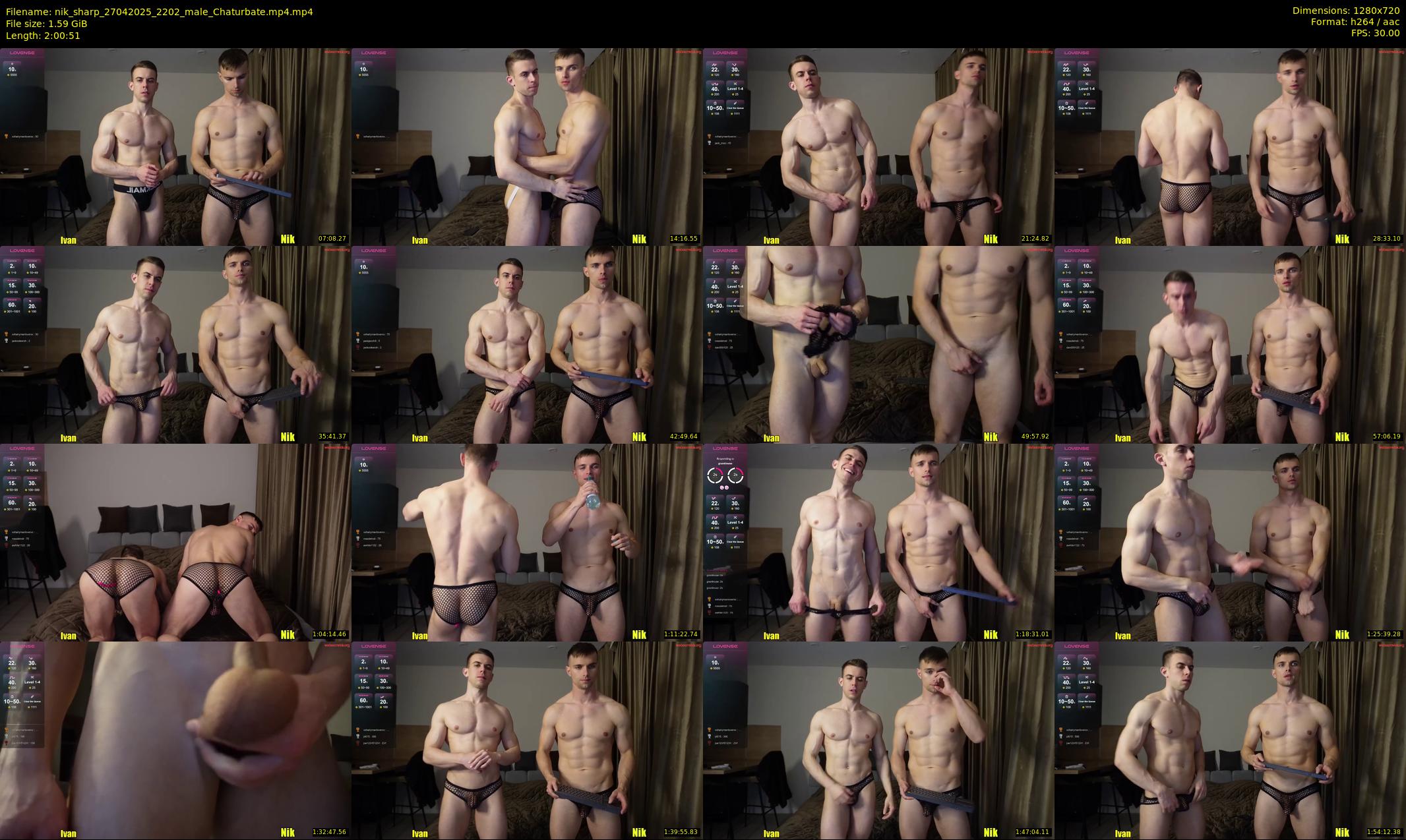 nik_sharp — 121 minute Chaturbate male cam show recording, 720p, Apr 27, 2025