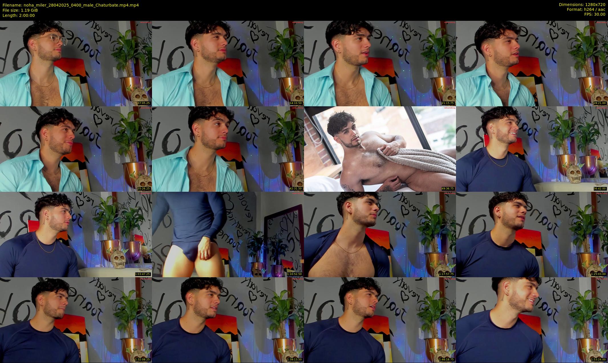 noha_miler — 120 minute Chaturbate male cam show recording, 720p, Apr 28, 2025