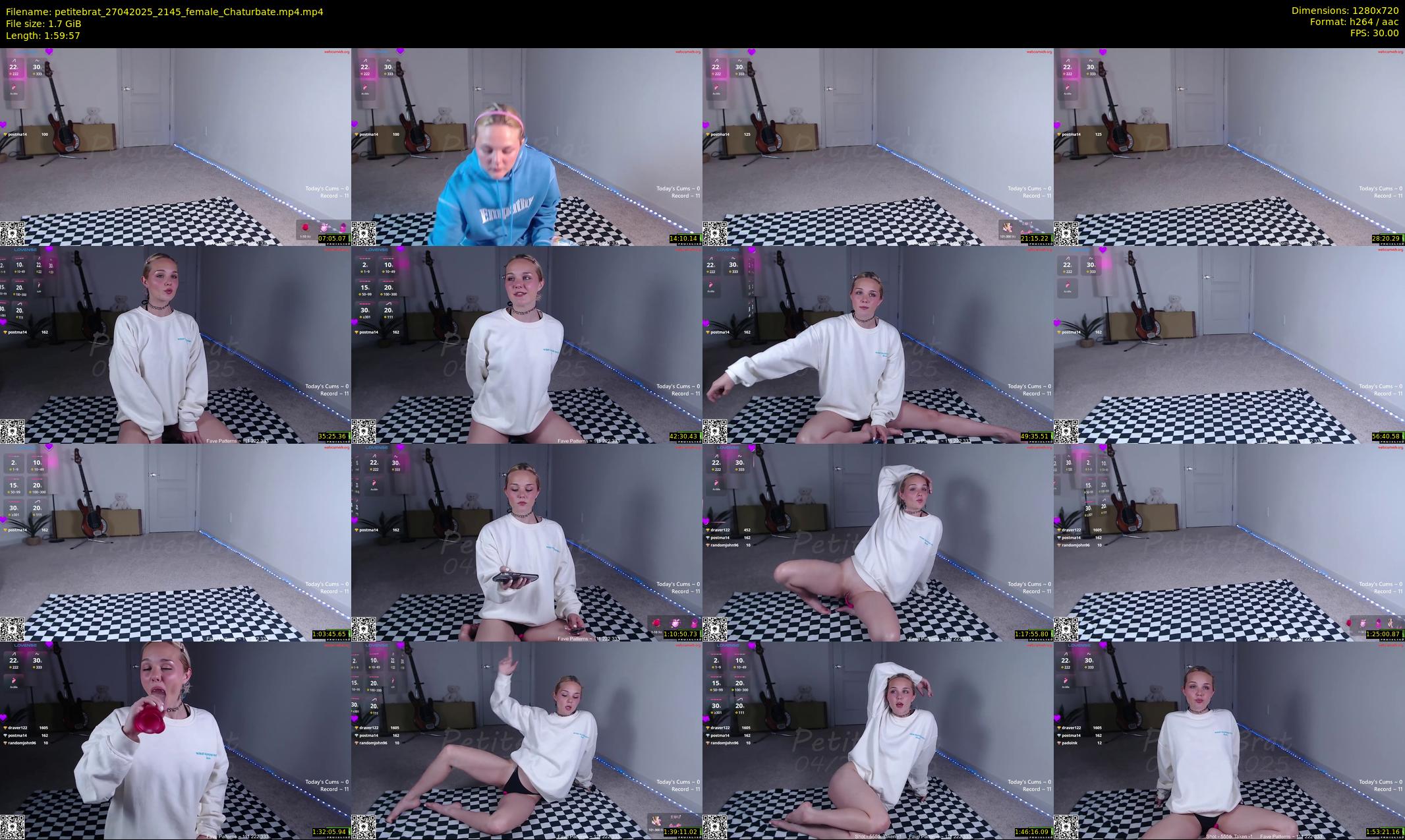 petitebrat — 120 minute Chaturbate female cam show recording, 720p, Apr 27, 2025