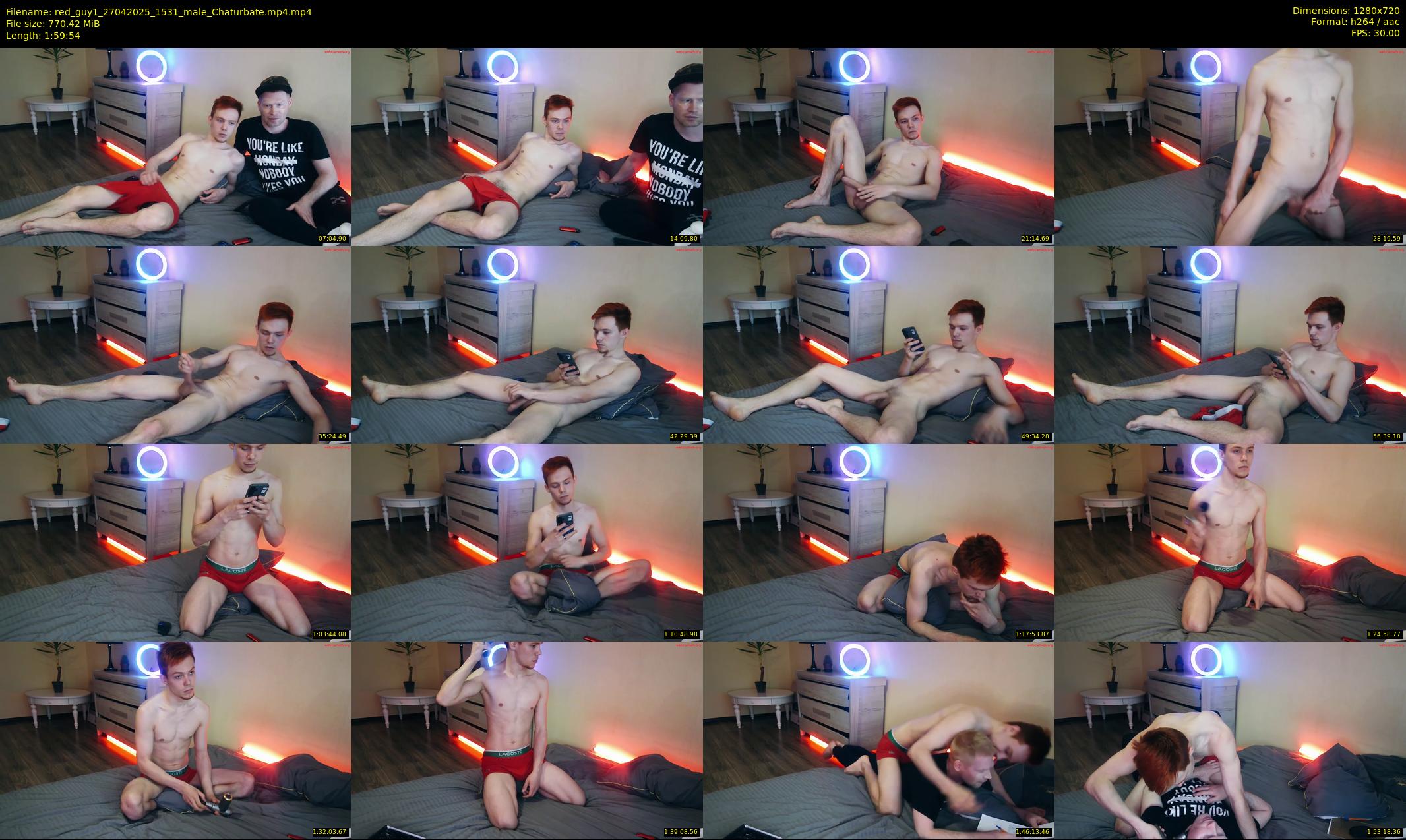 red_guy1 — 120 minute Chaturbate male cam show recording, 720p, Apr 27, 2025