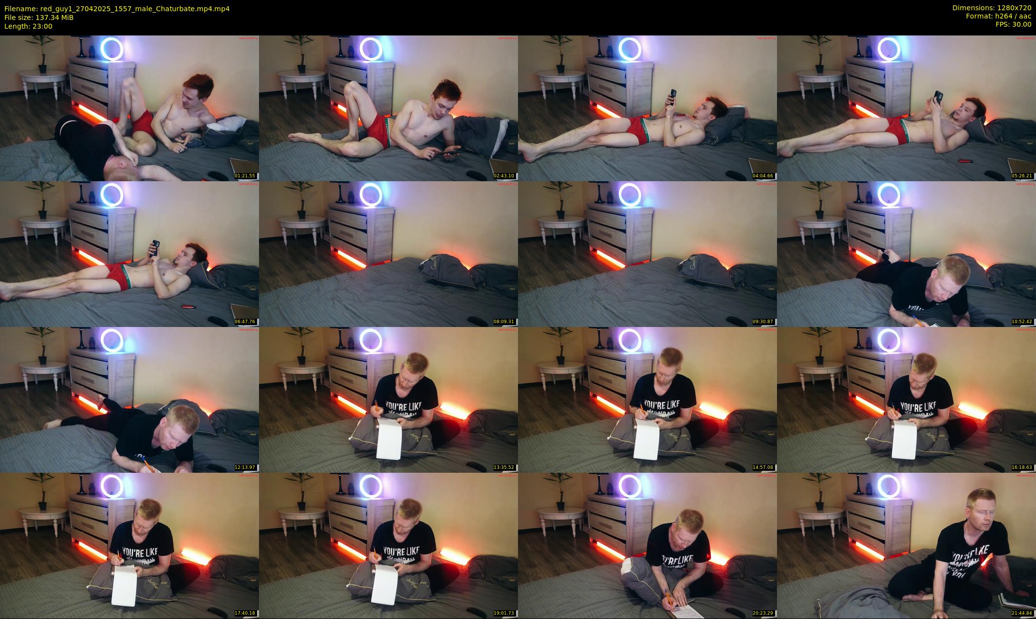 red_guy1 — 23 minute Chaturbate male cam show recording, 720p, Apr 27, 2025
