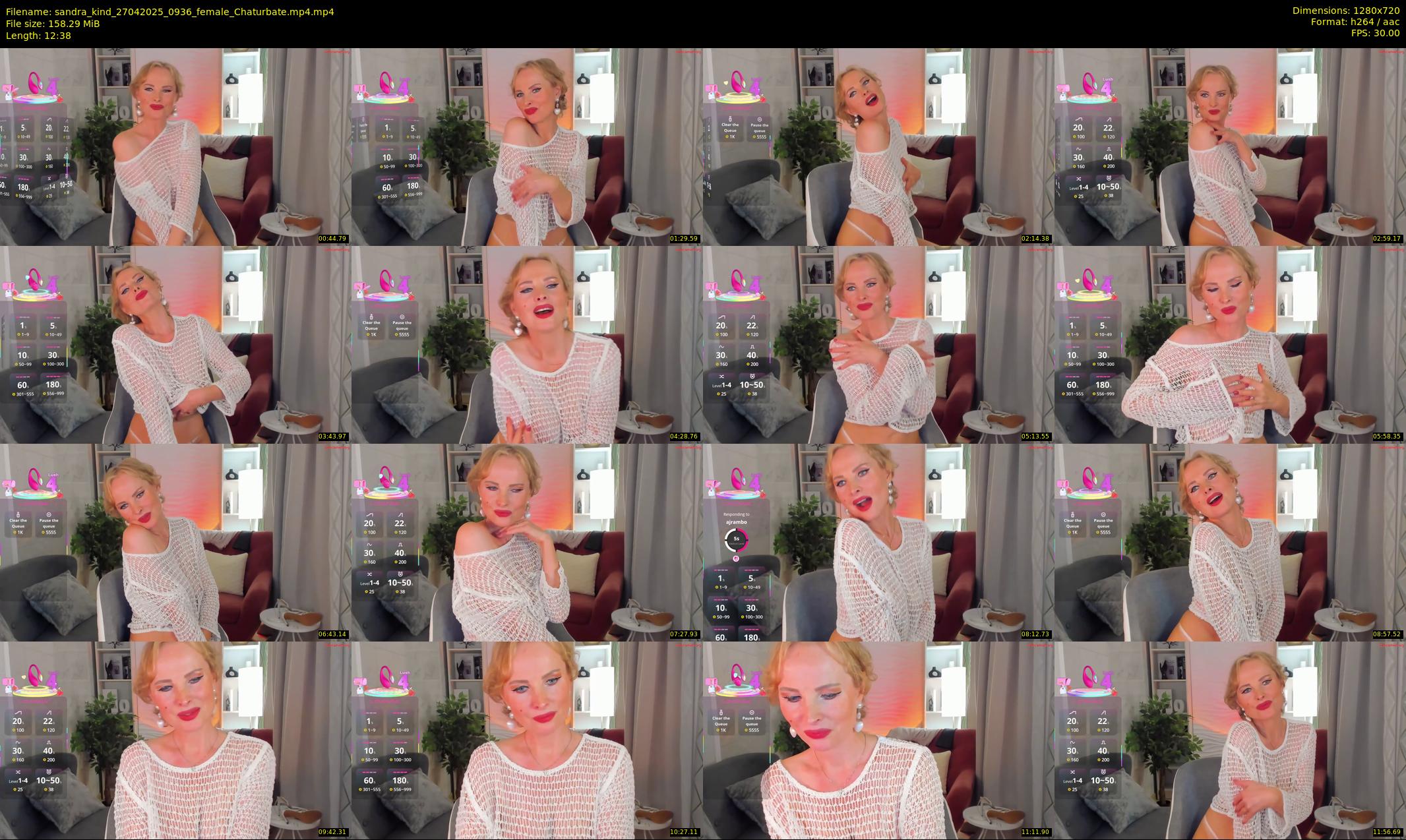 sandra_kind — 13 minute Chaturbate female cam show recording, 720p, Apr 27, 2025