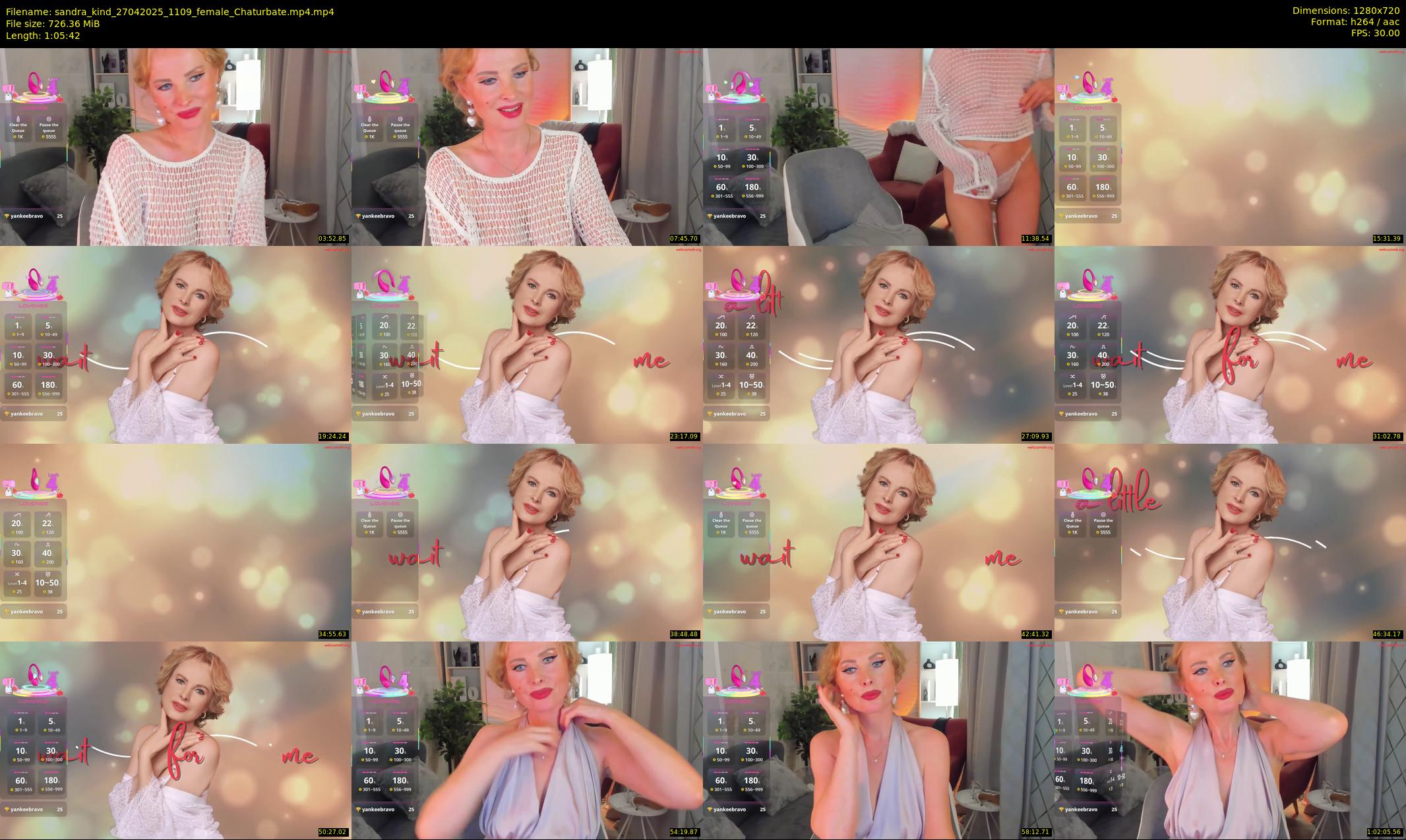 sandra_kind — 66 minute Chaturbate female cam show recording, 720p, Apr 27, 2025