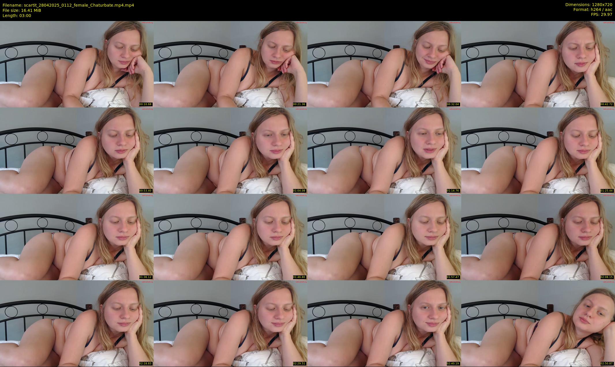 scartit — 3 minute Chaturbate female cam show recording, 720p, Apr 28, 2025