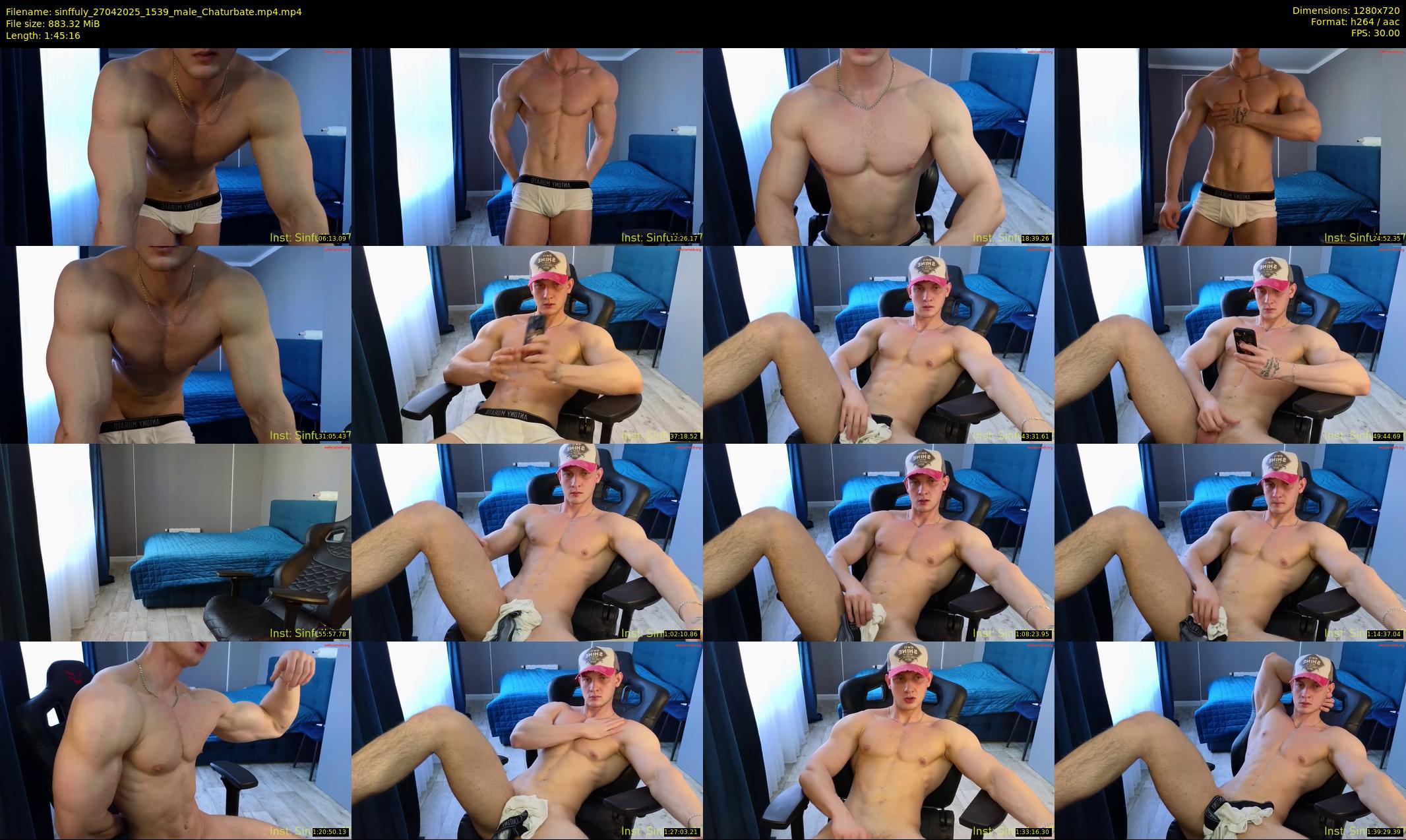 sinffuly — 106 minute Chaturbate male cam show recording, 720p, Apr 27, 2025