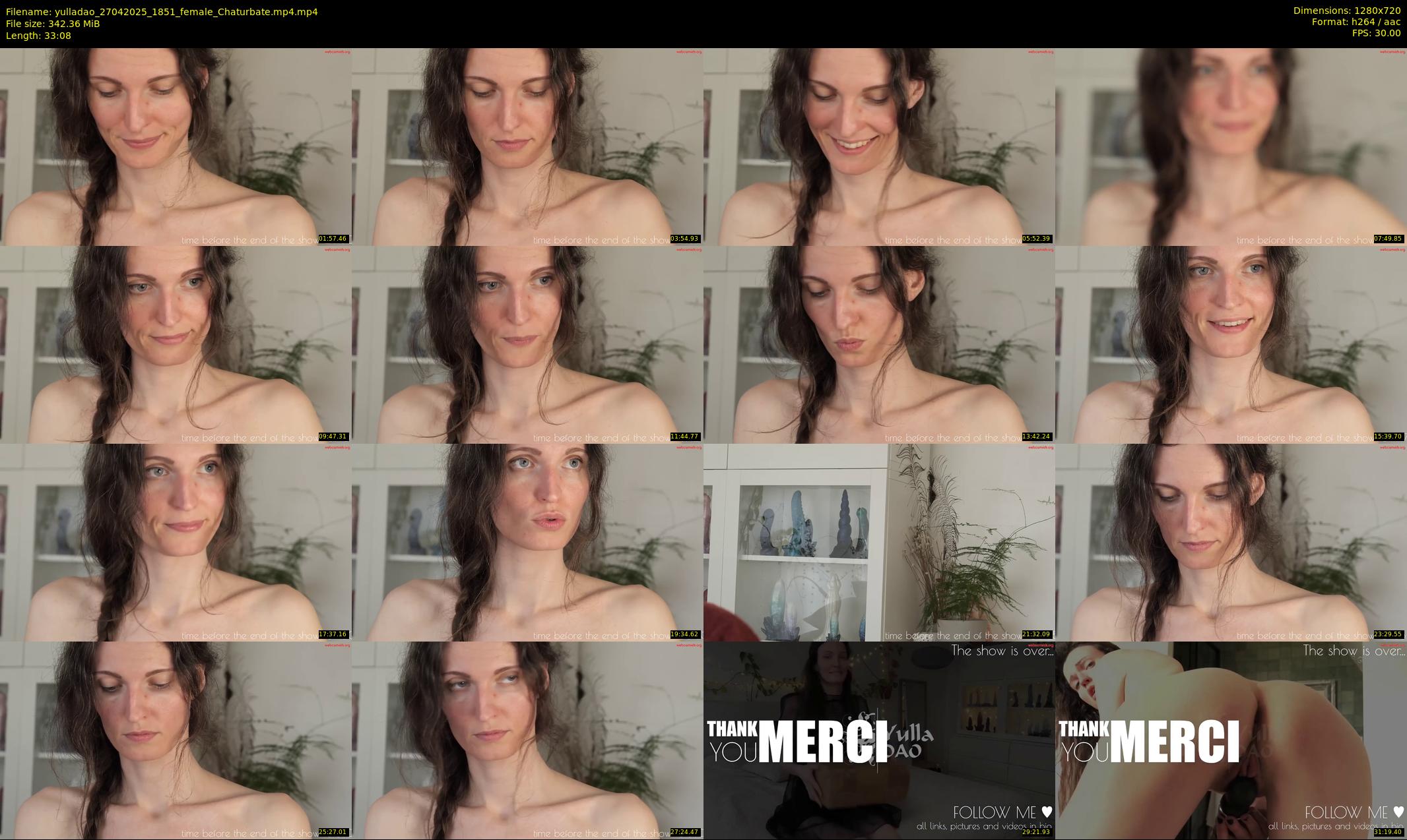 yulladao — 34 minute Chaturbate female cam show recording, 720p, Apr 27, 2025