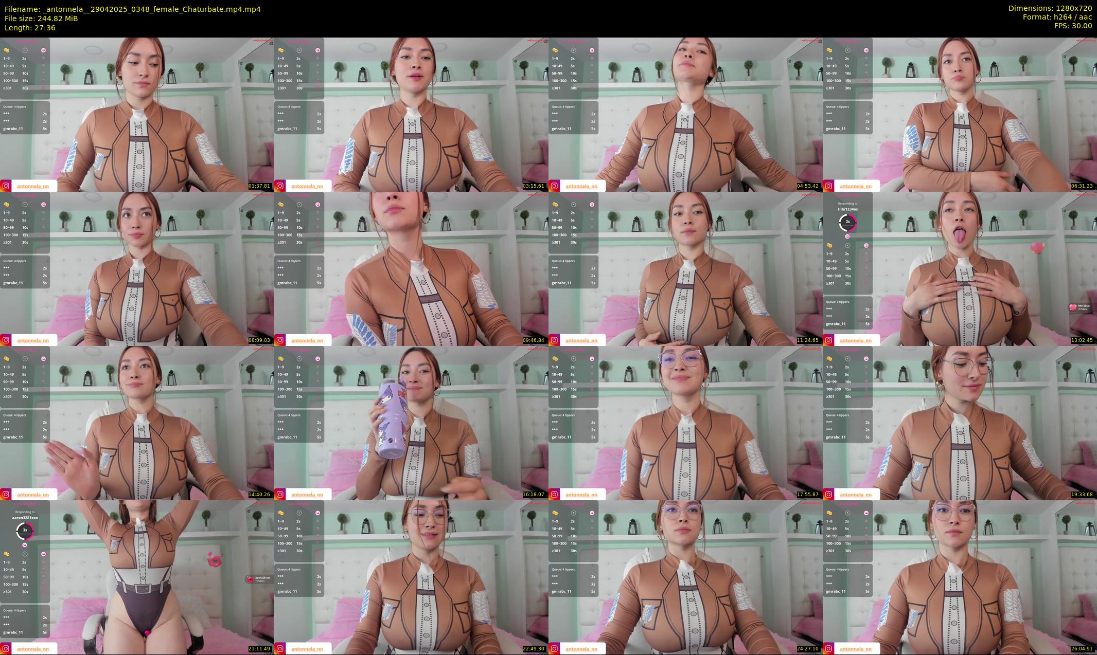 _antonnela_ — 28 minute Chaturbate female cam show recording, 720p, Apr 29, 2025