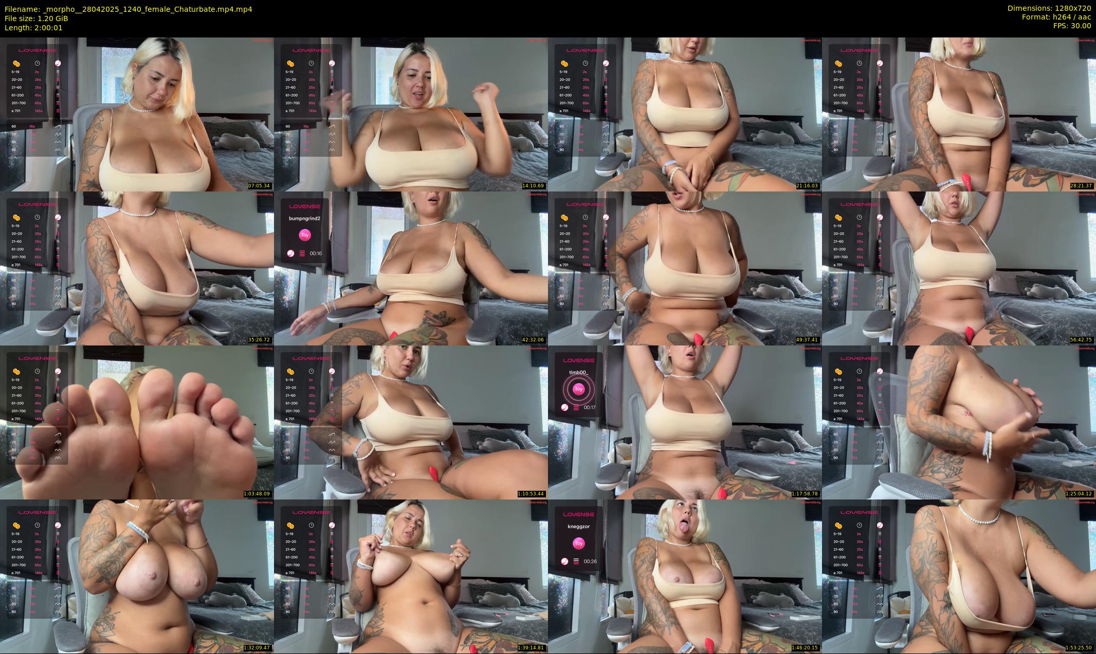 _morpho_ — 121 minute Chaturbate female cam show recording, 720p, Apr 28, 2025