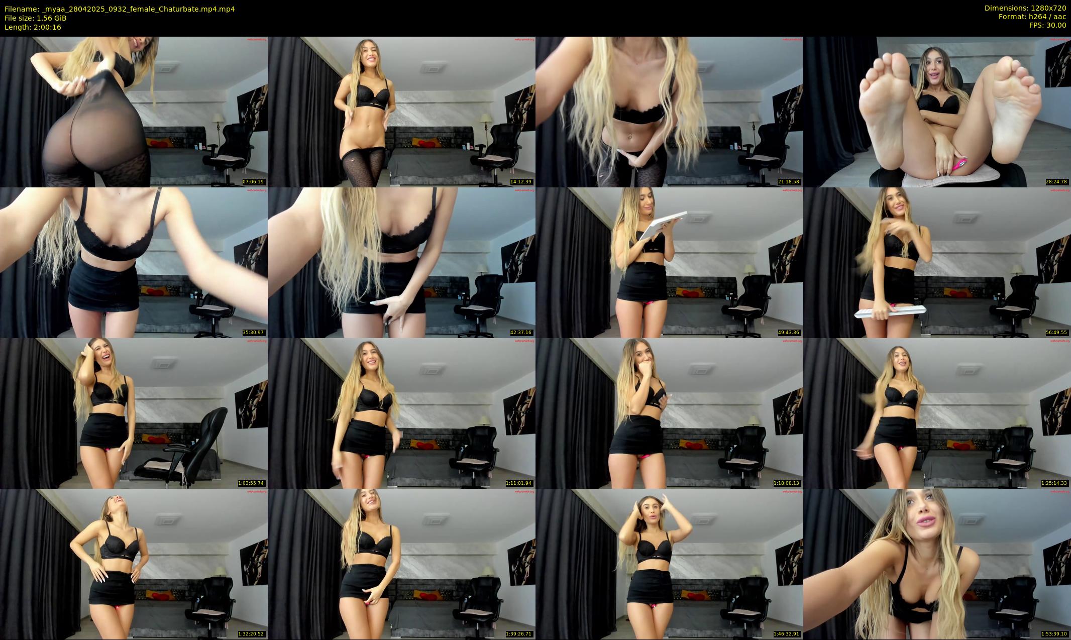 _myaa — 121 minute Chaturbate female cam show recording, 720p, Apr 28, 2025
